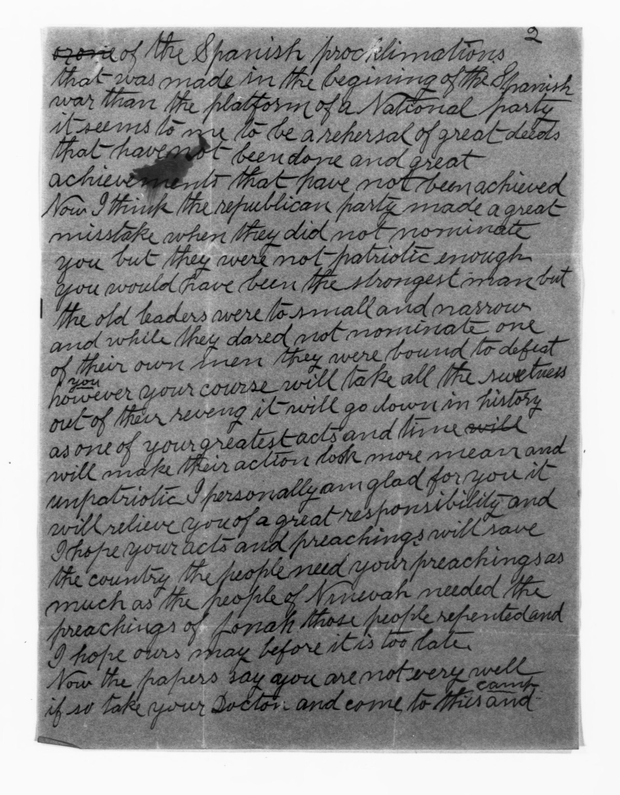 Scanned image of the current content page