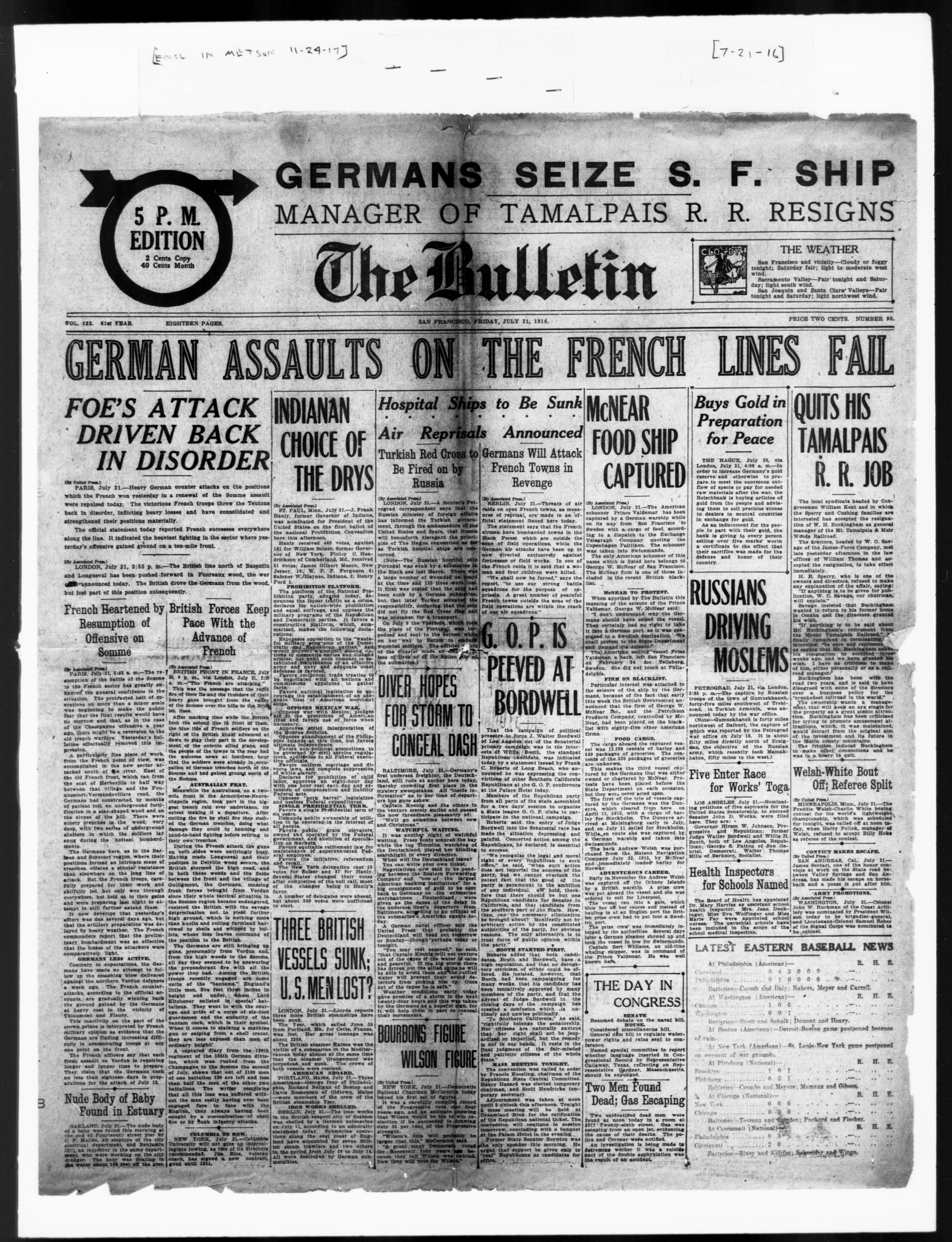 Scanned image of the current content page