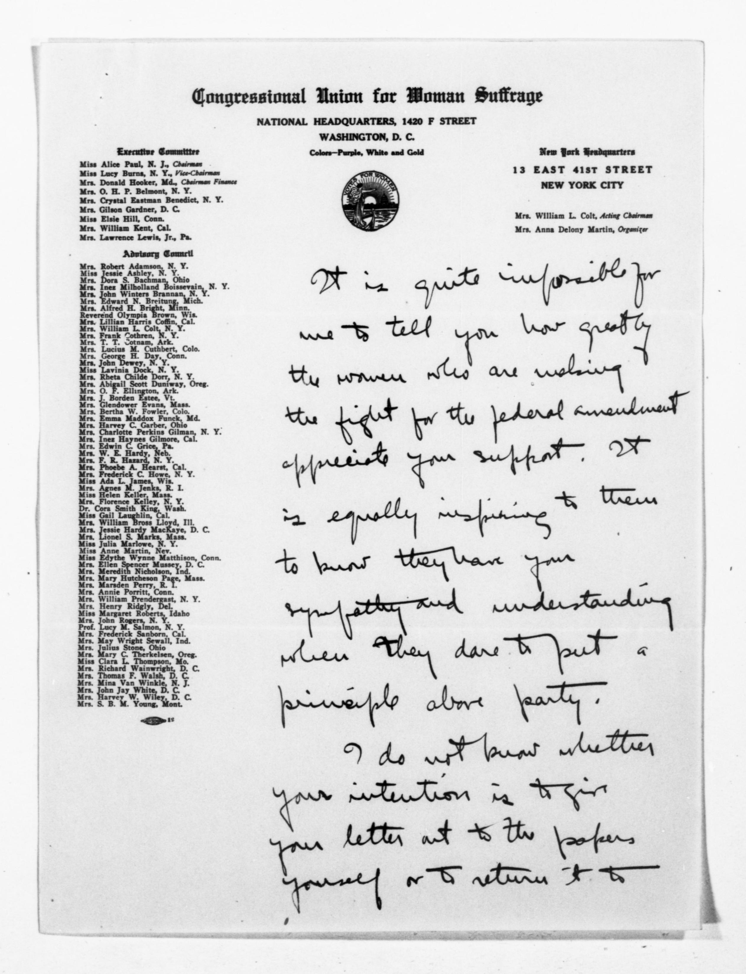 Scanned image of the current content page