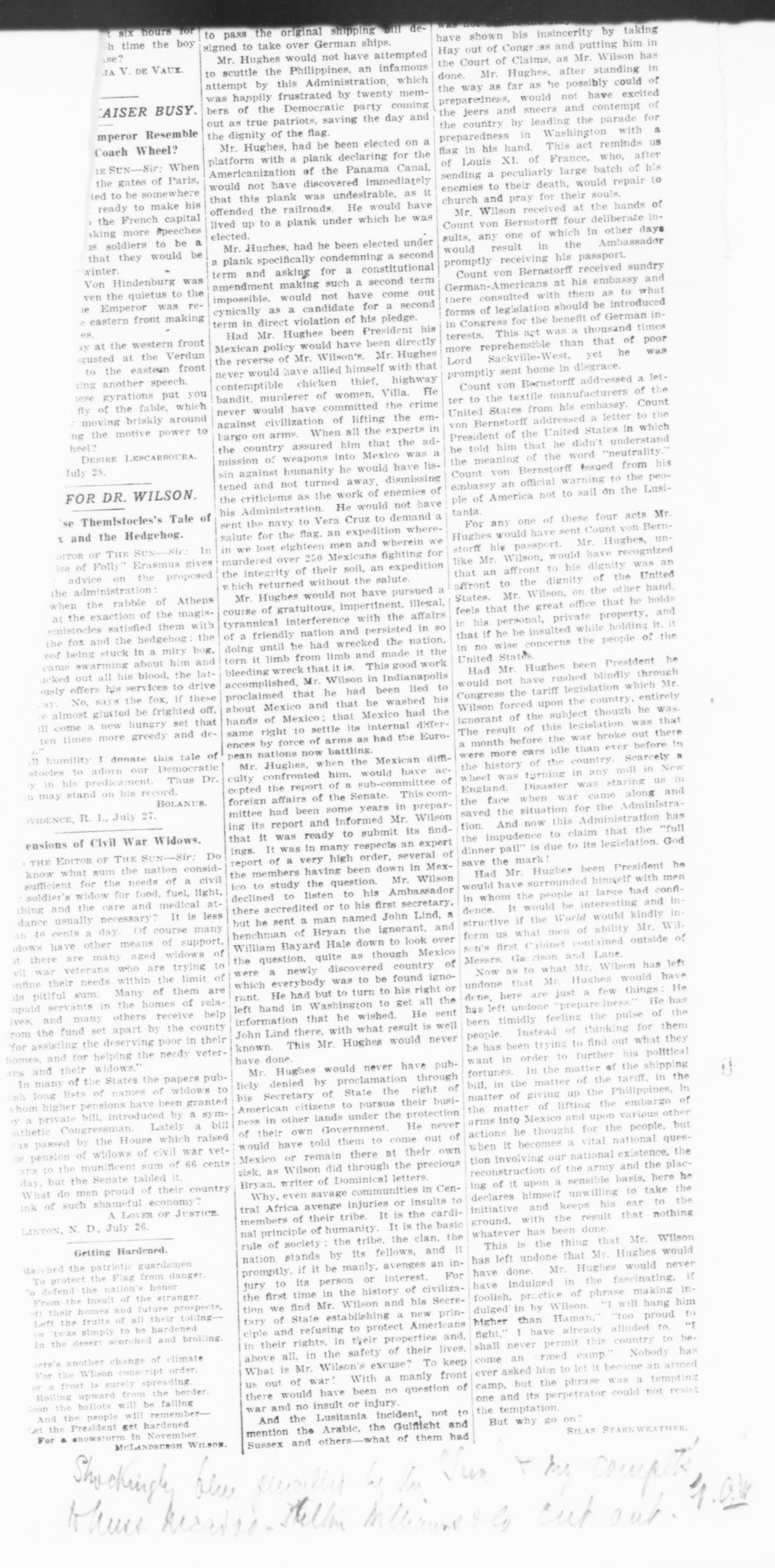 Scanned image of the current content page