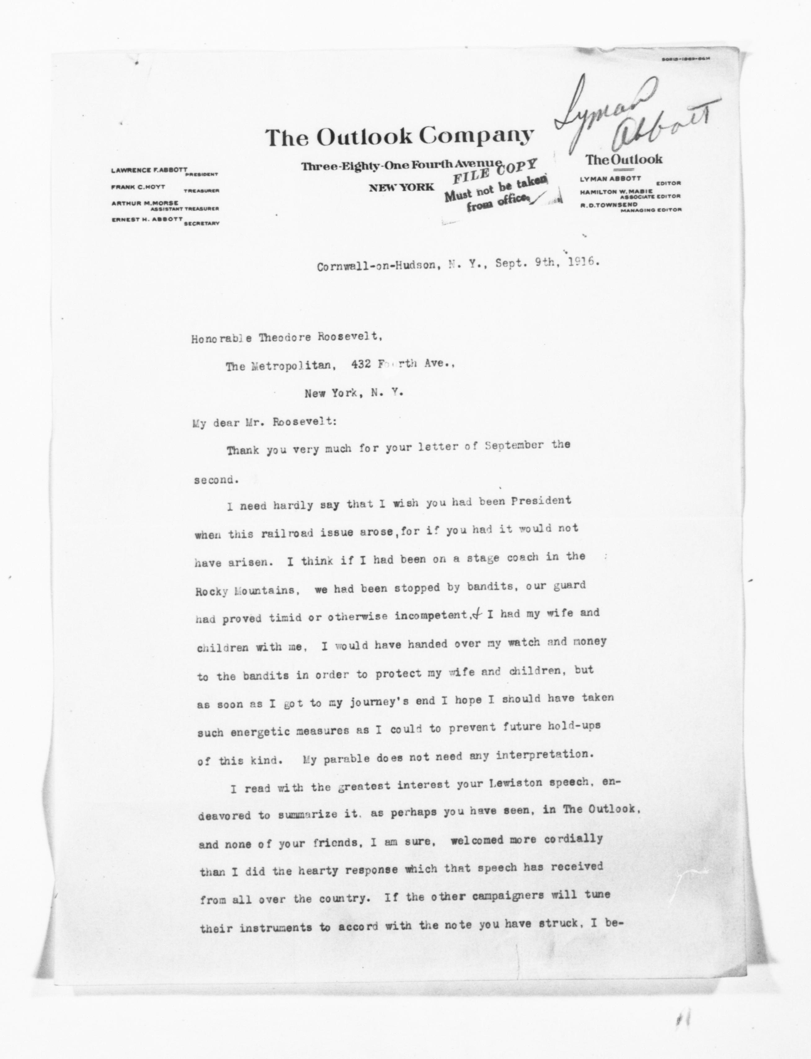 Scanned image of the current content page