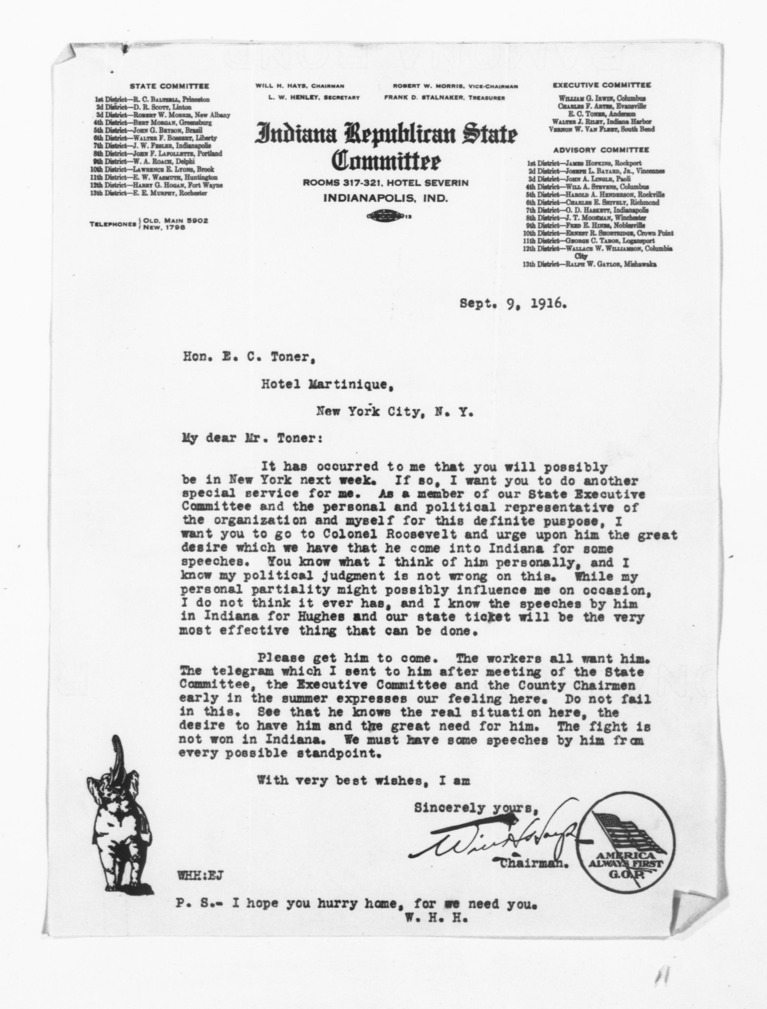 Scanned image of the current content page