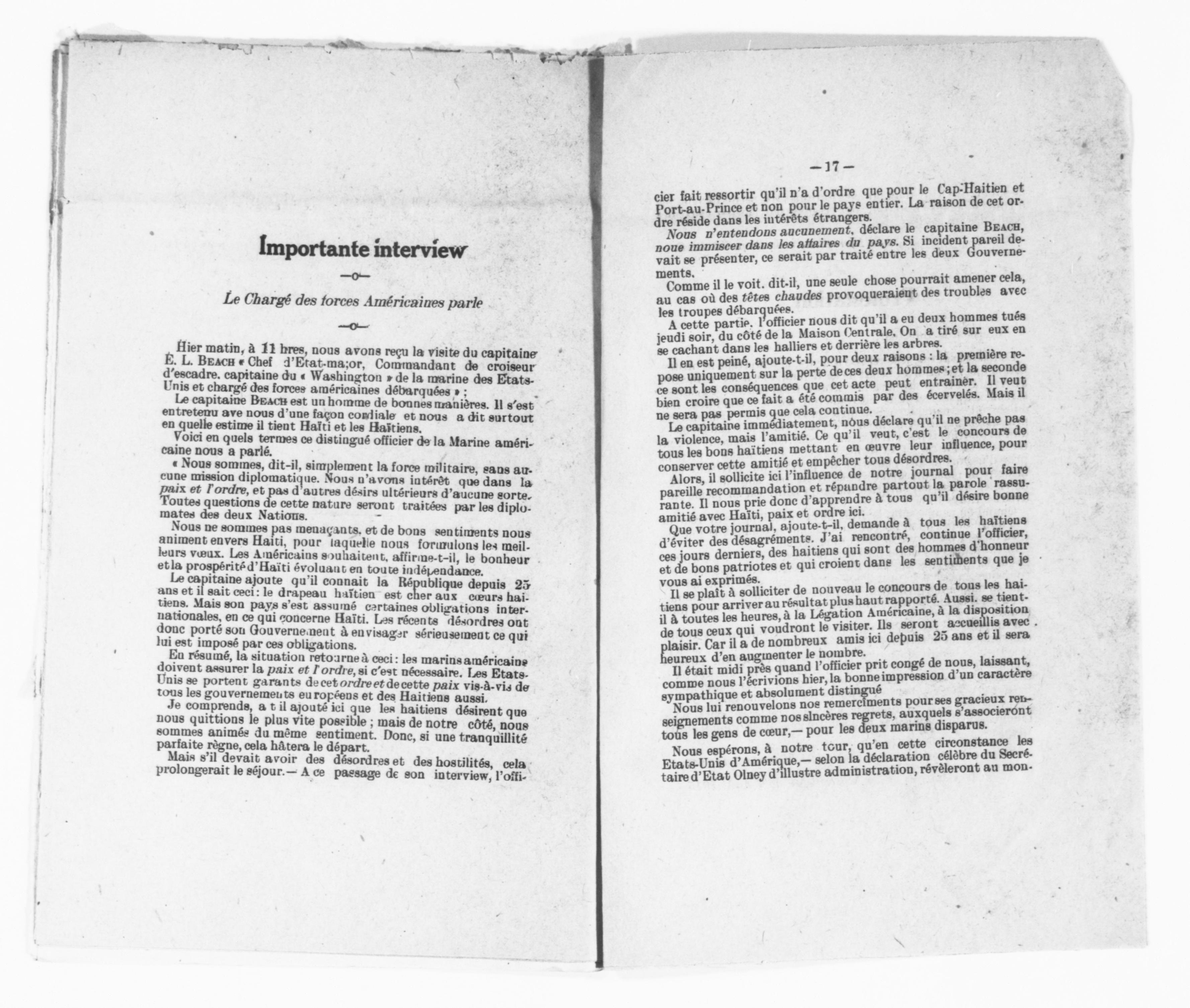 Scanned image of the current content page