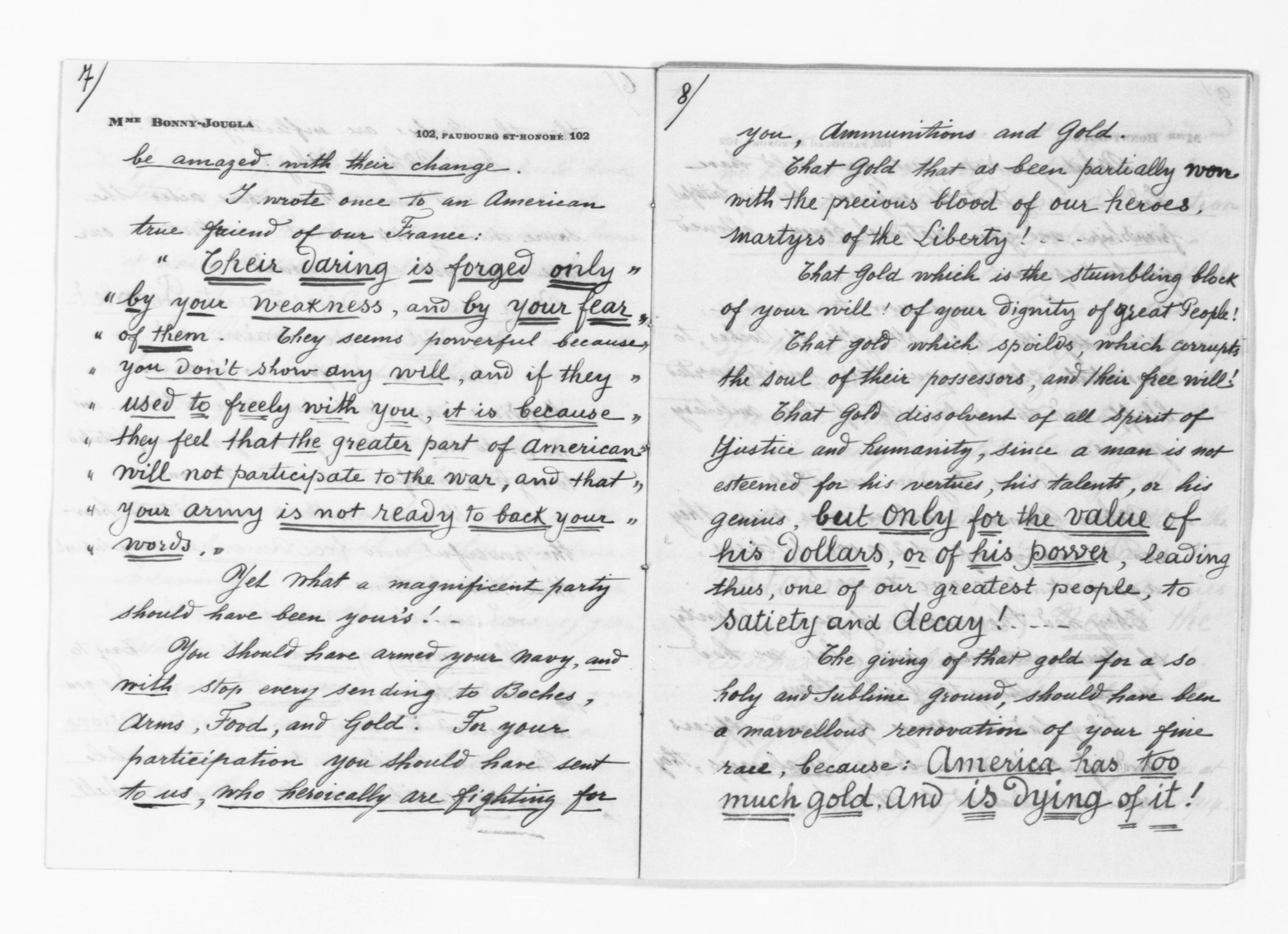 Scanned image of the current content page