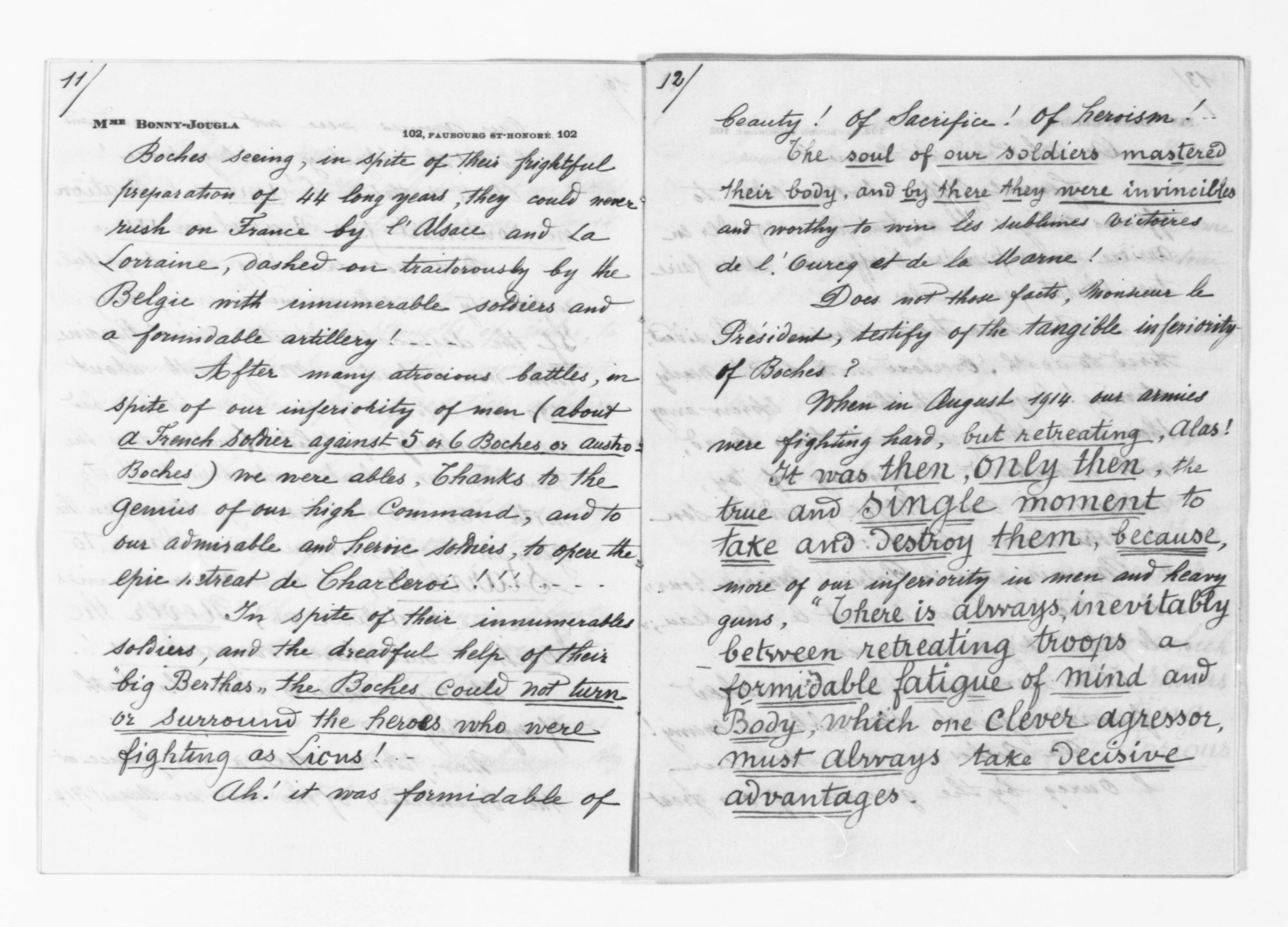 Scanned image of the current content page