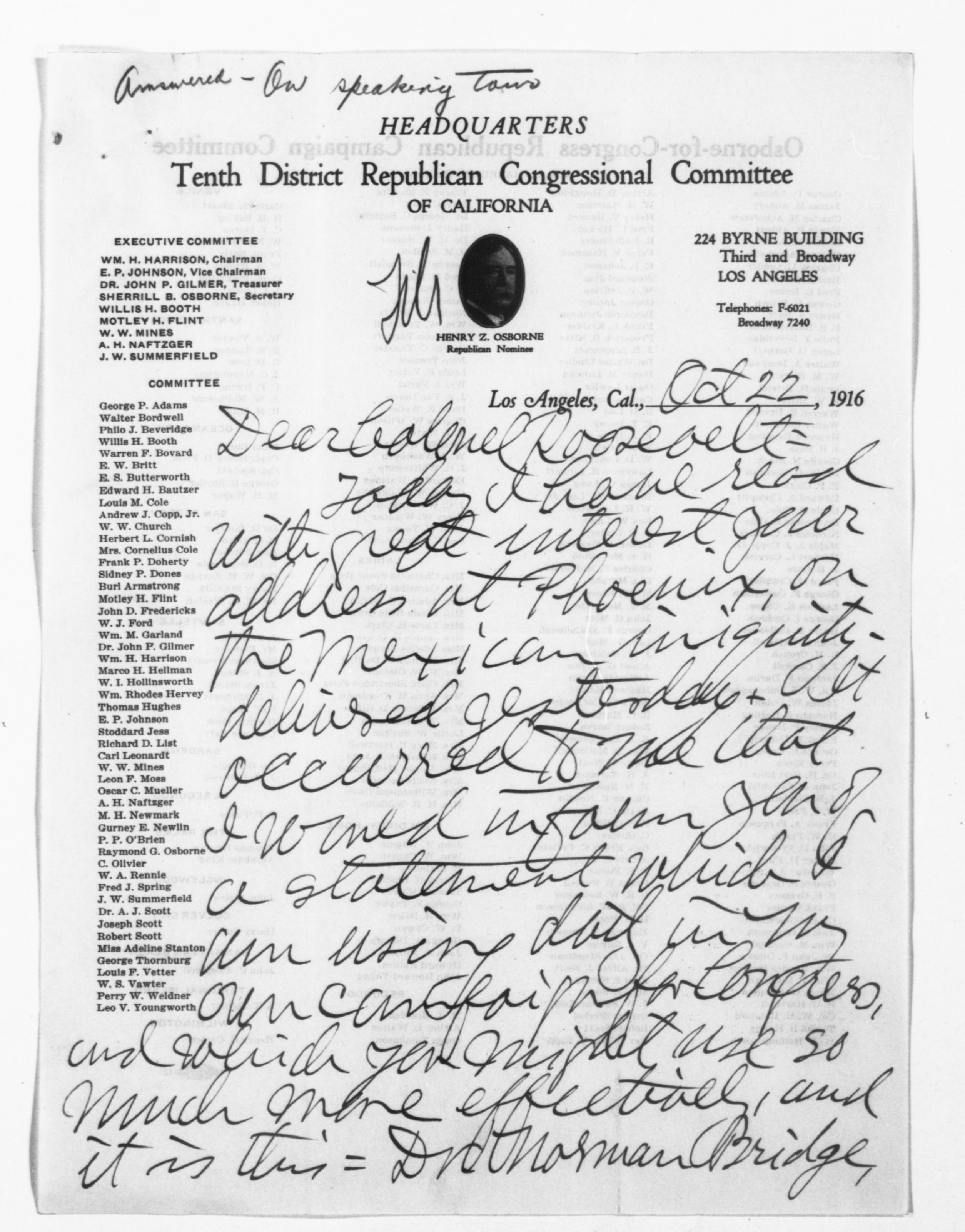 Scanned image of the current content page