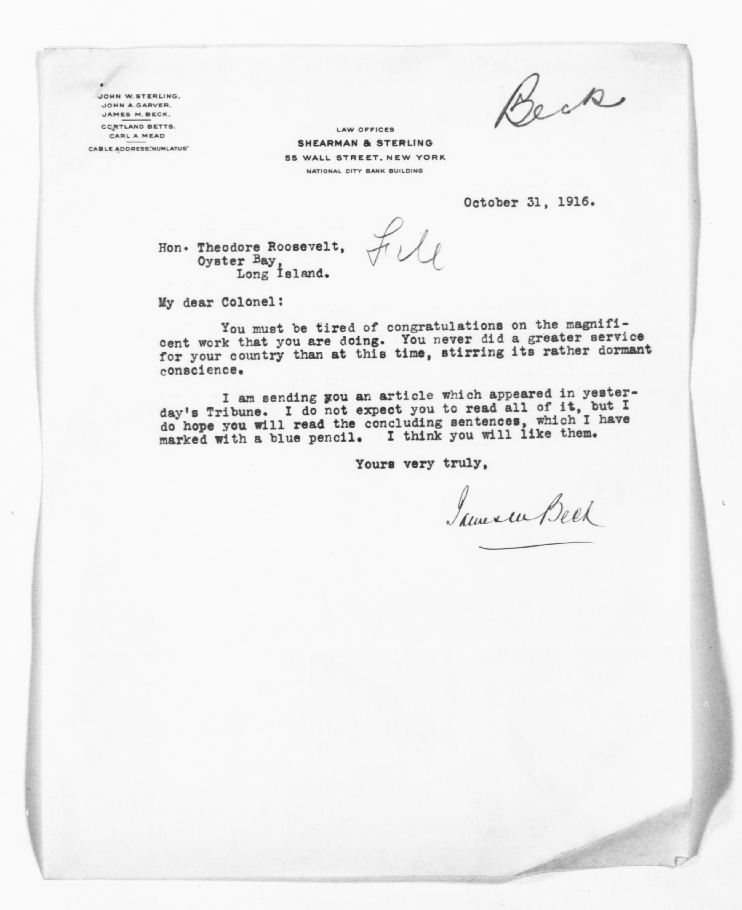 Scanned image of the current content page