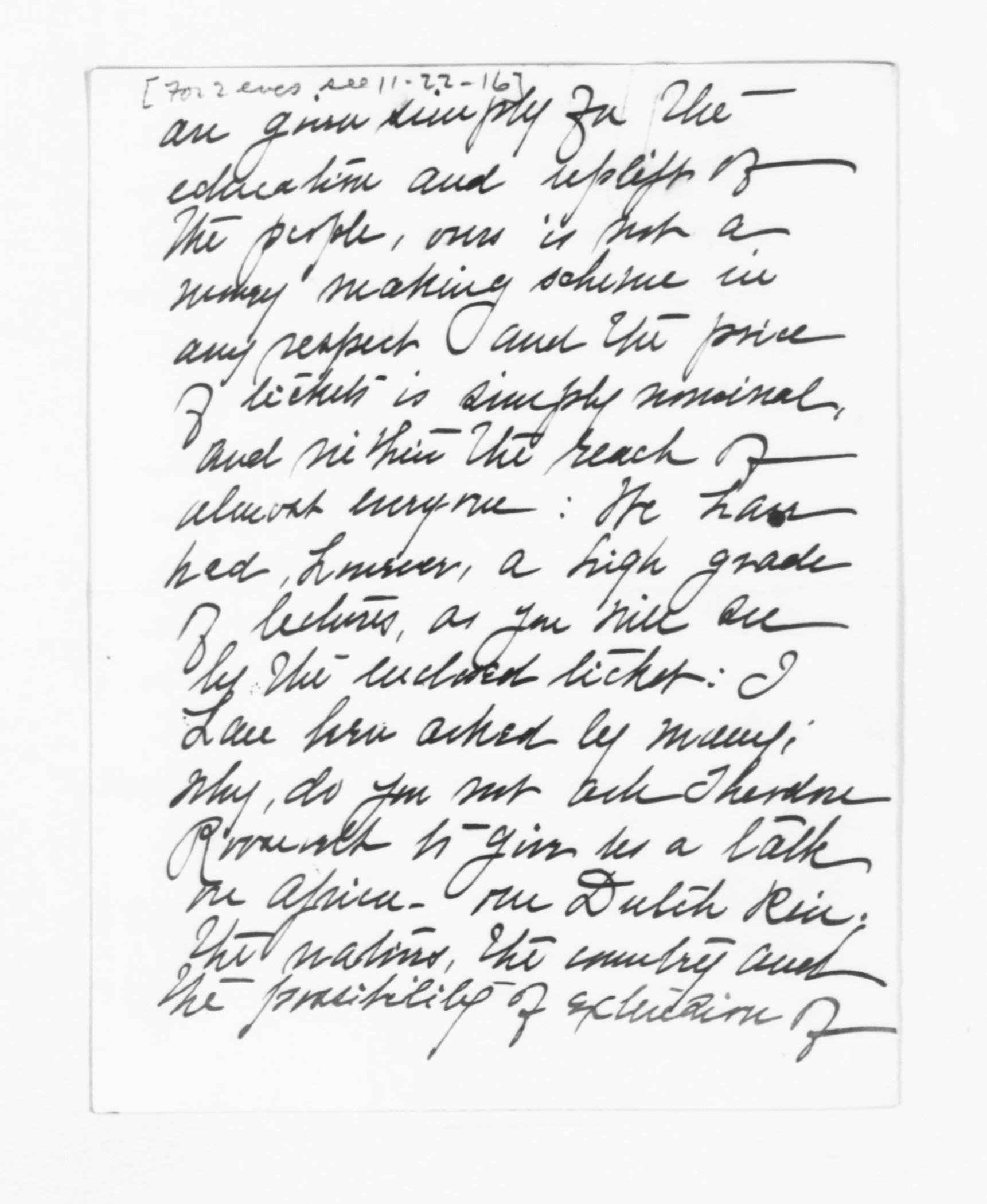 Scanned image of the current content page