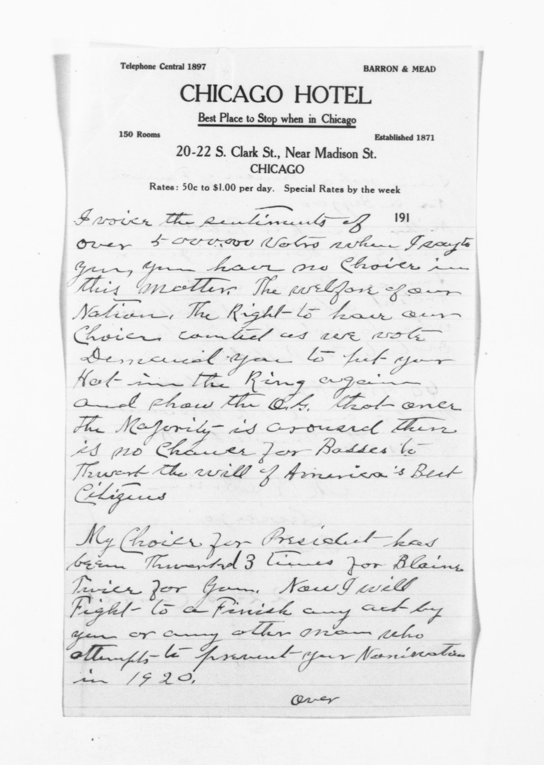 Scanned image of the current content page