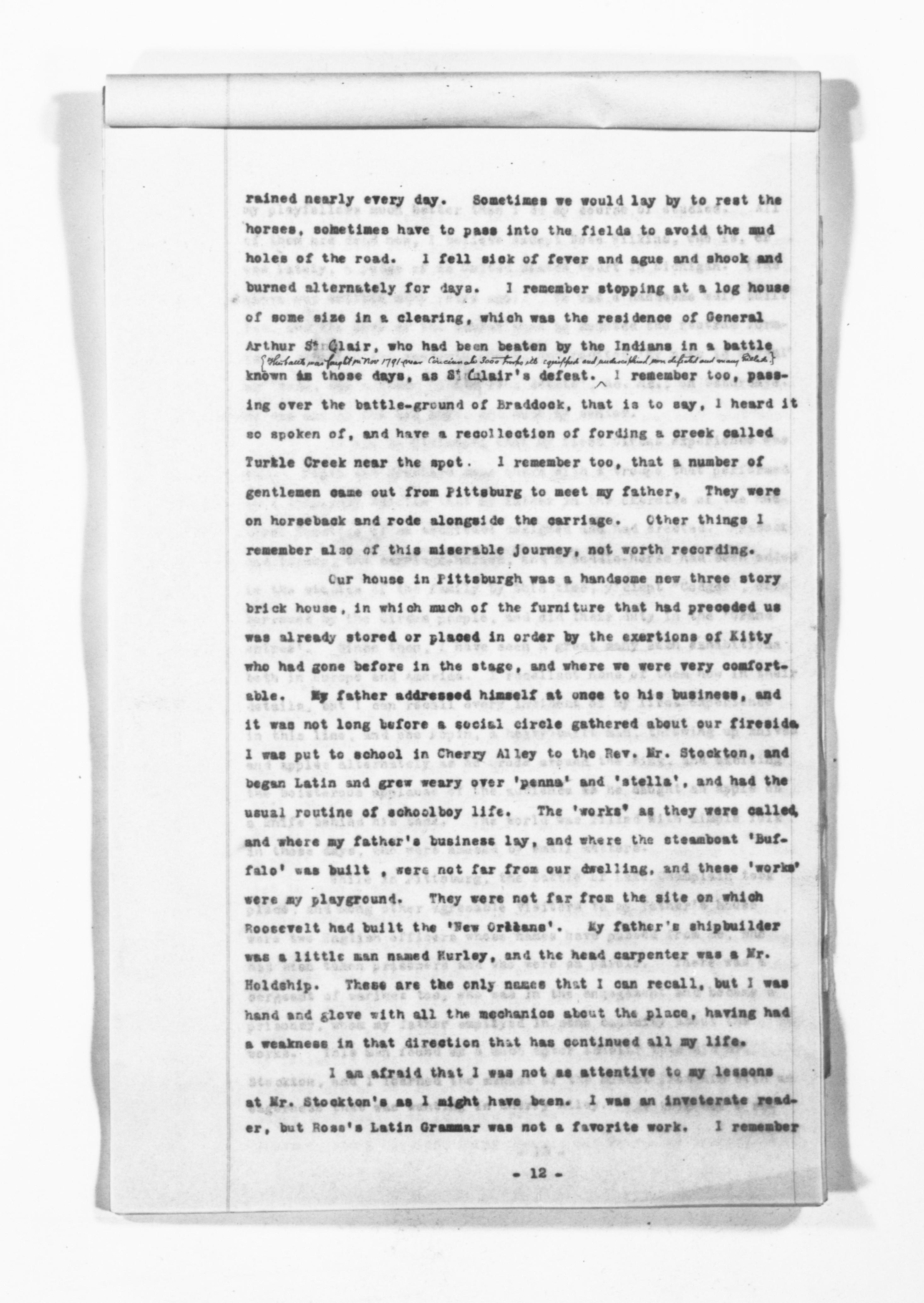 Scanned image of the current content page