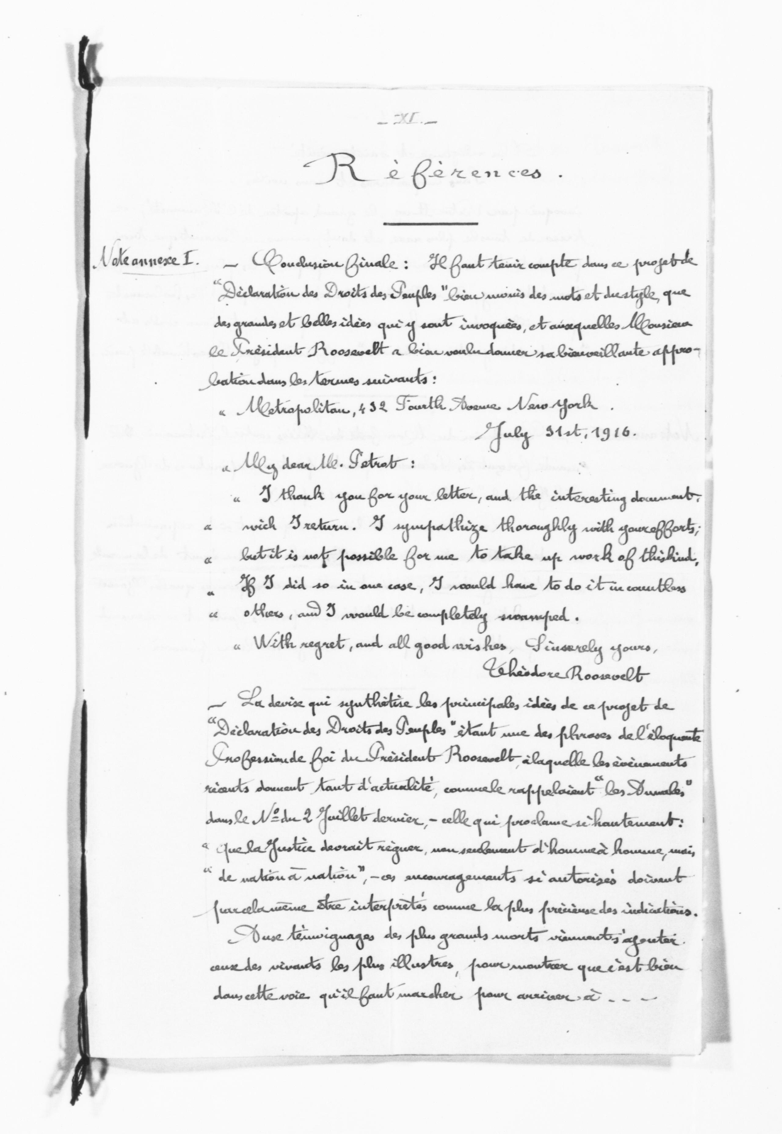 Scanned image of the current content page