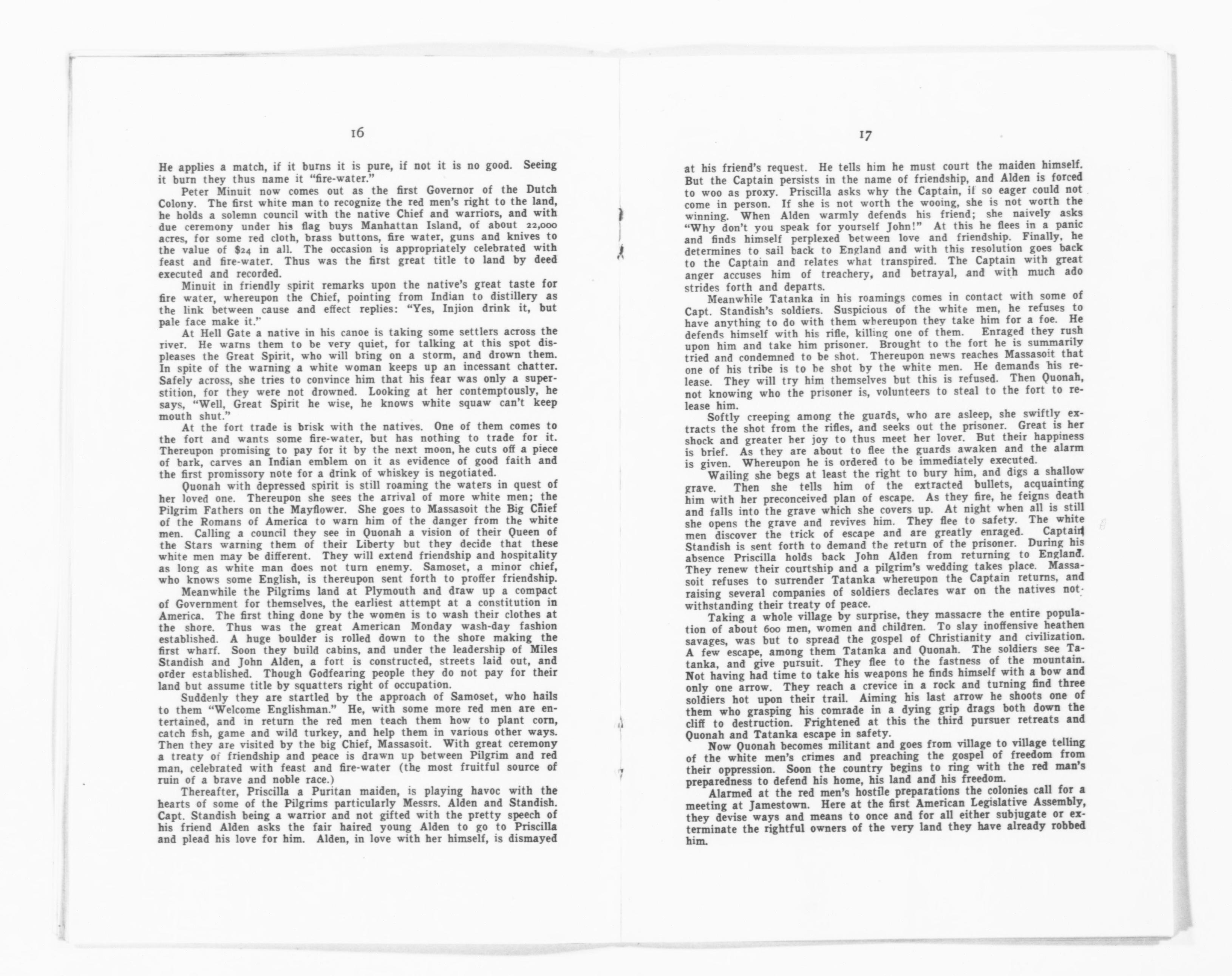 Scanned image of the current content page