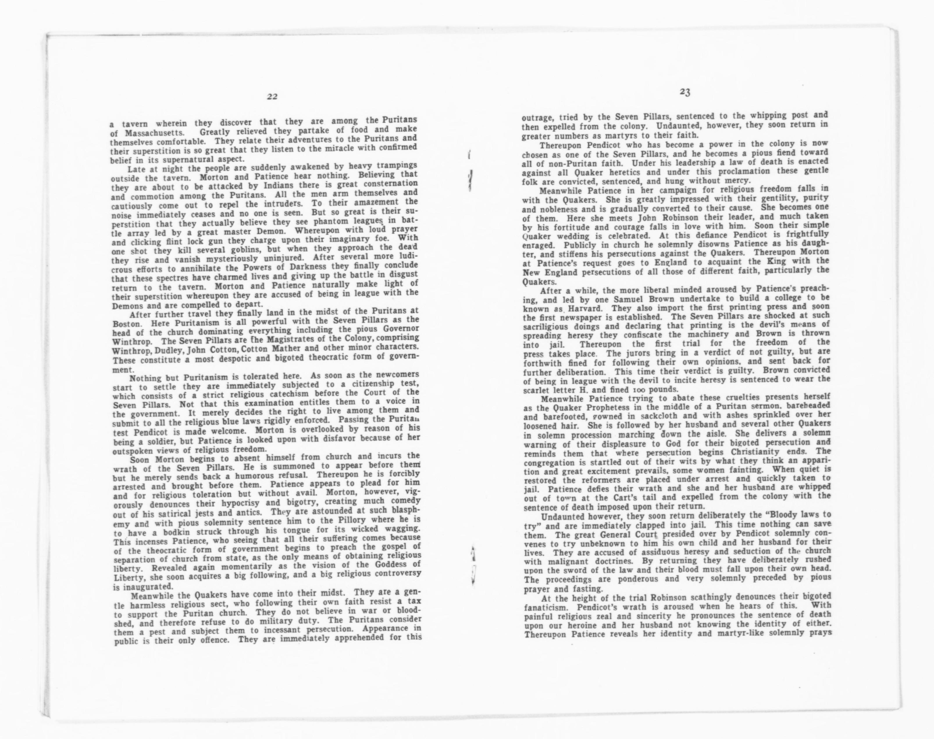 Scanned image of the current content page