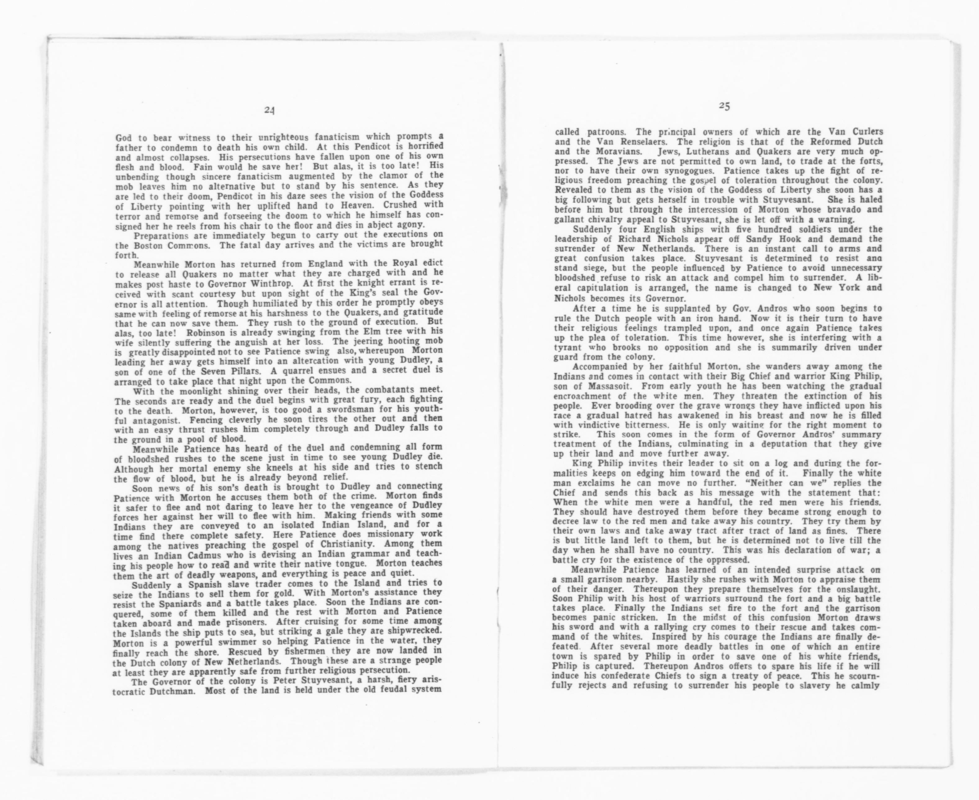 Scanned image of the current content page