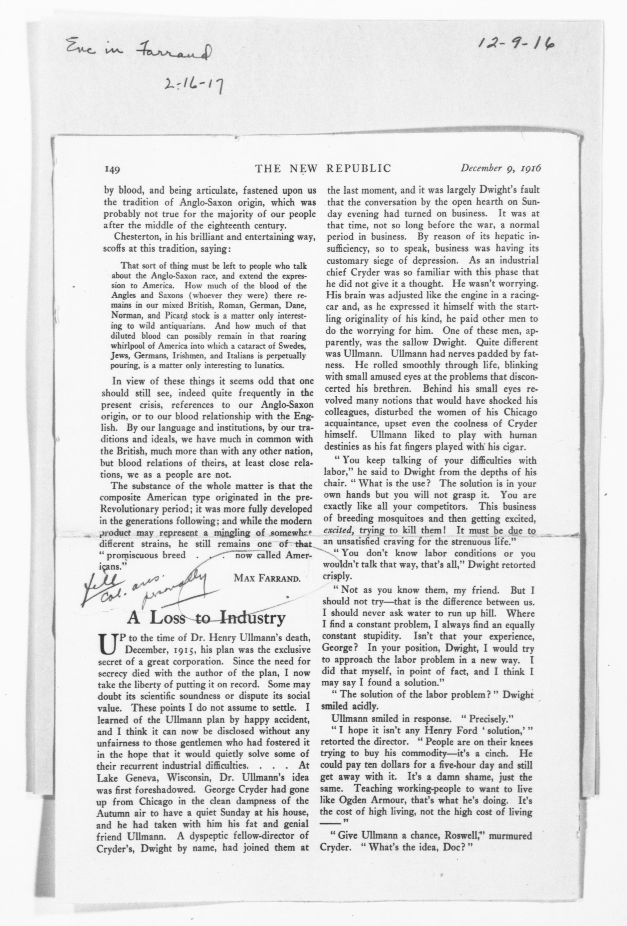 Scanned image of the current content page