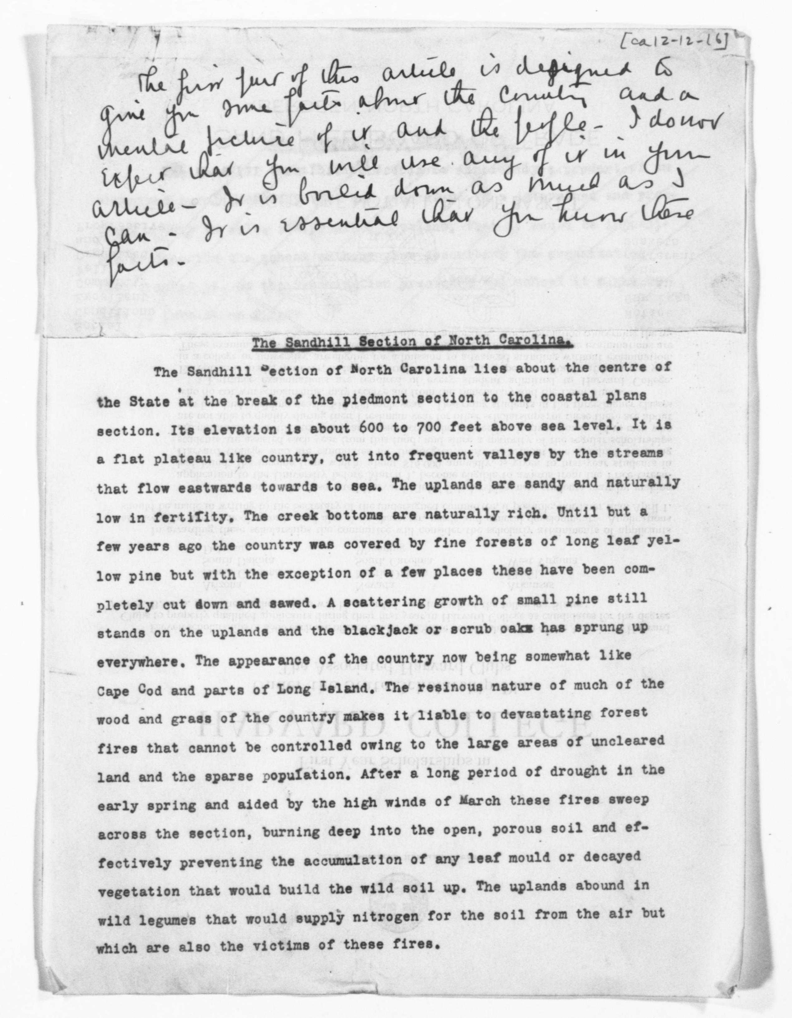 Scanned image of the current content page