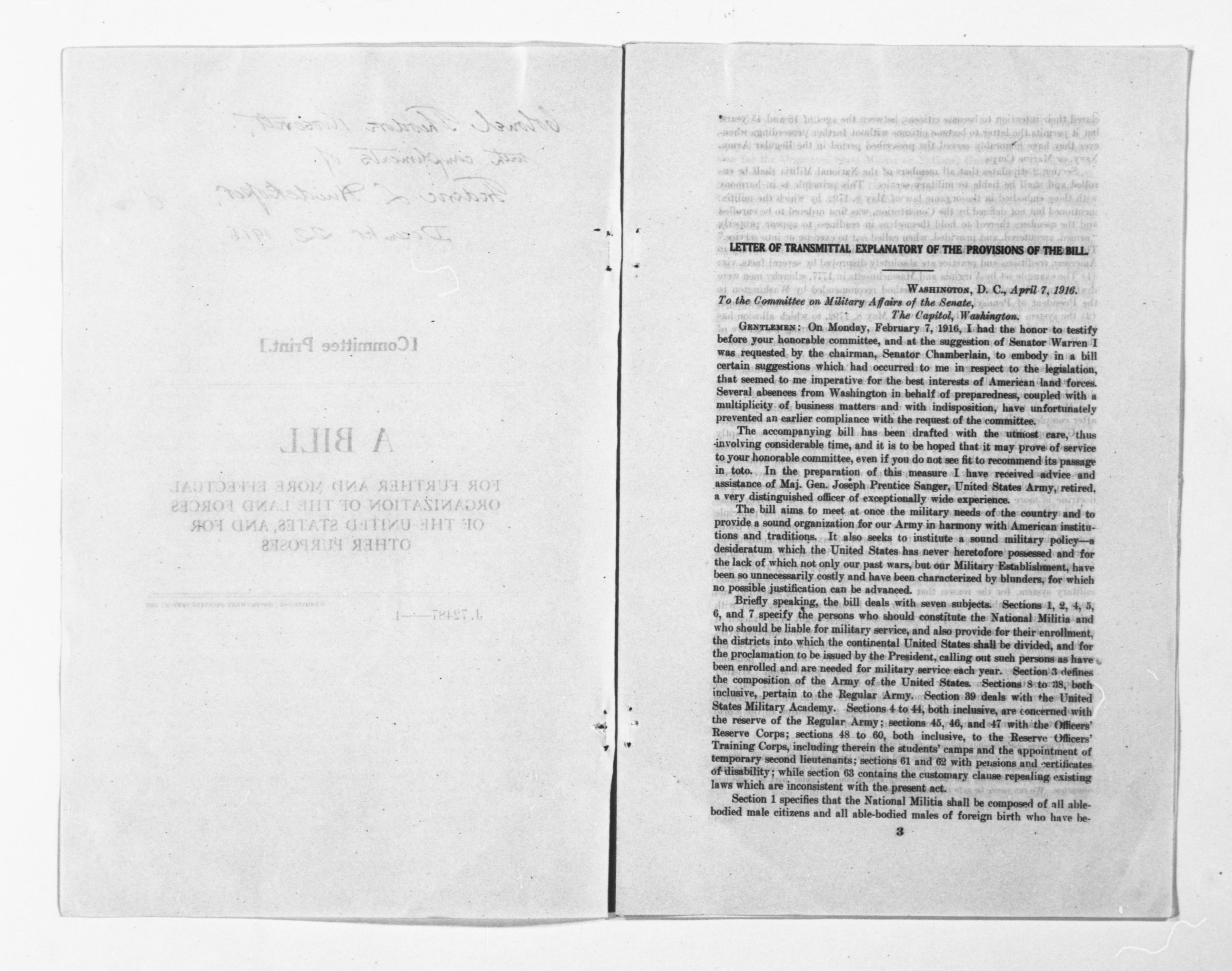 Scanned image of the current content page