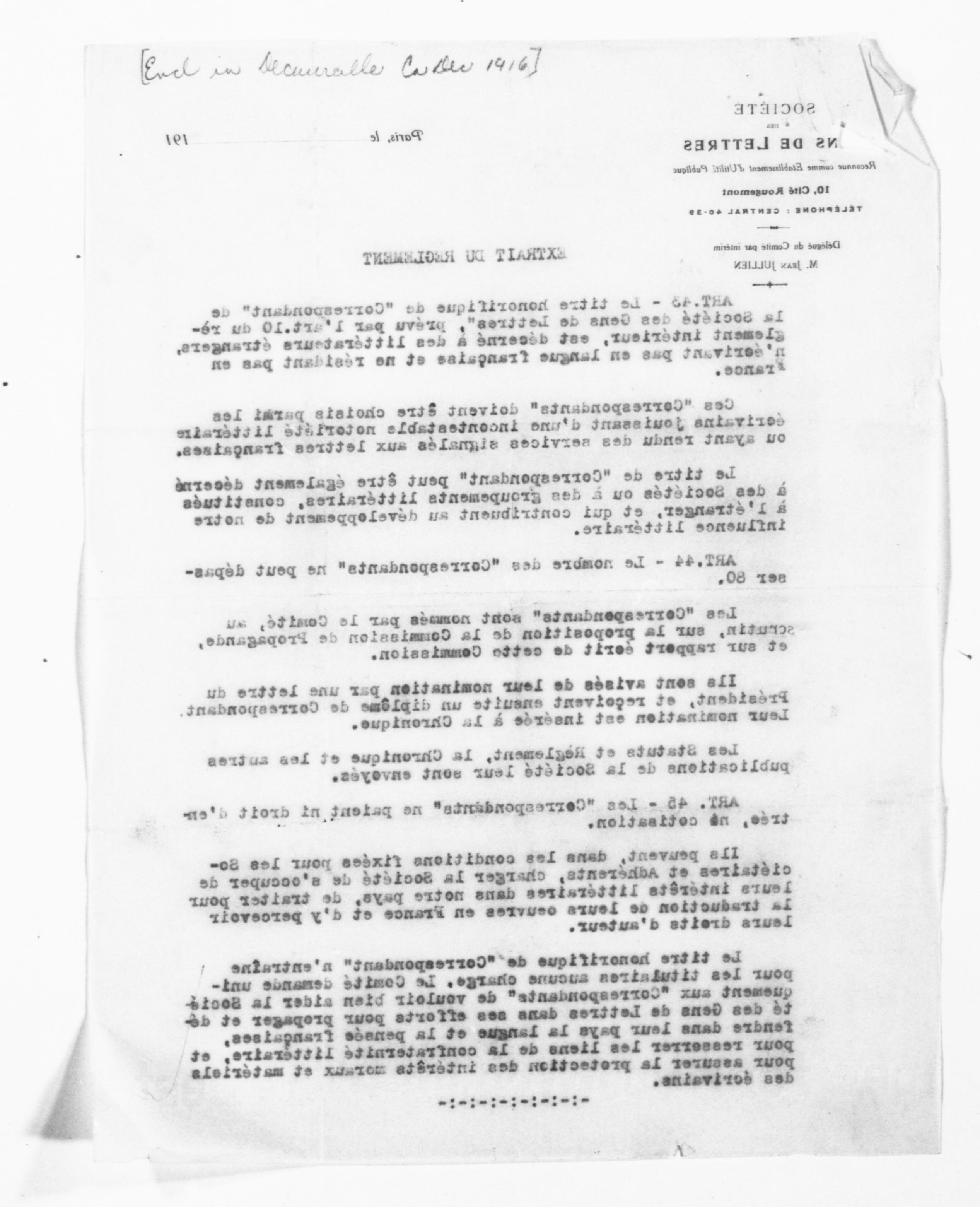 Scanned image of the current content page