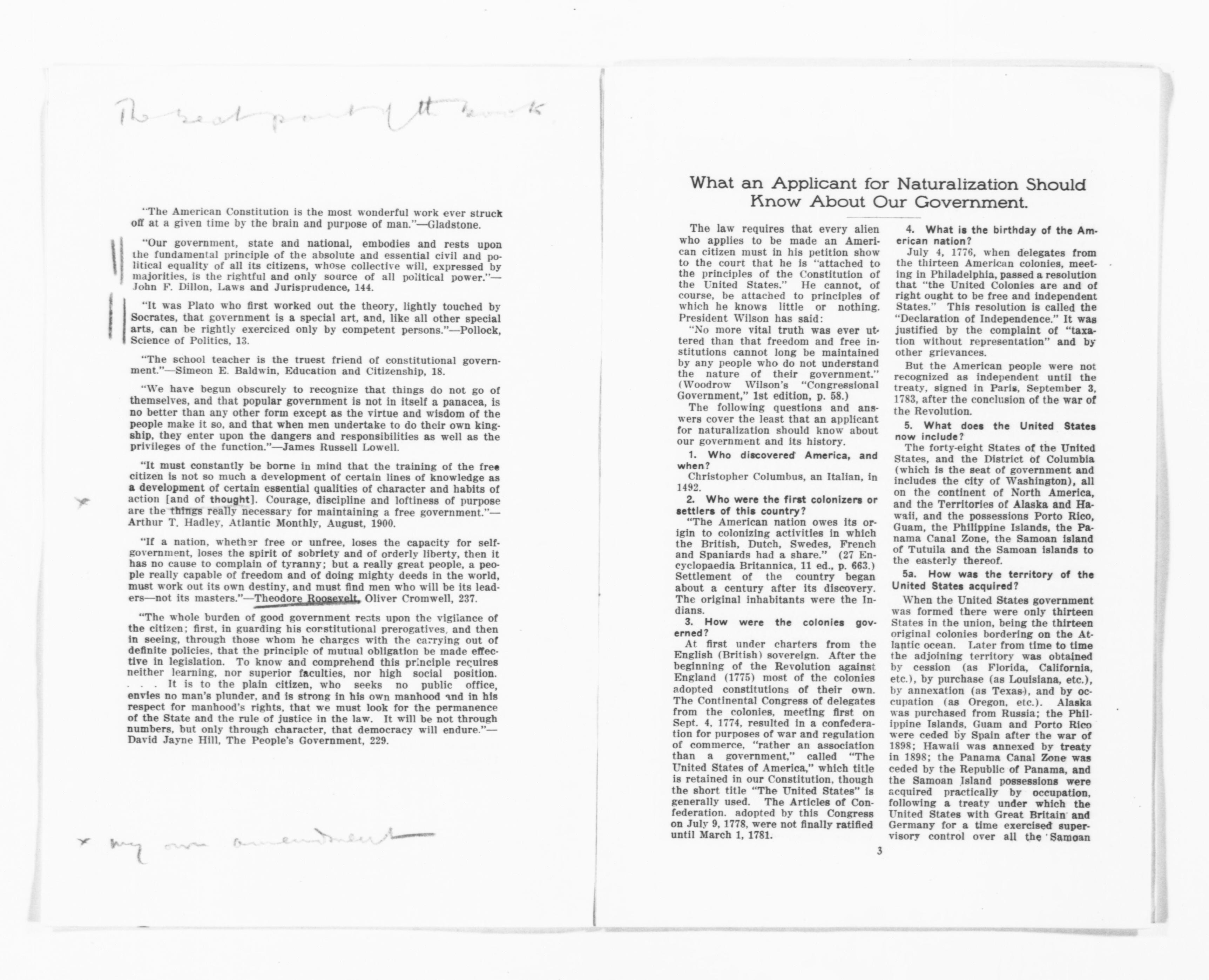 Scanned image of the current content page