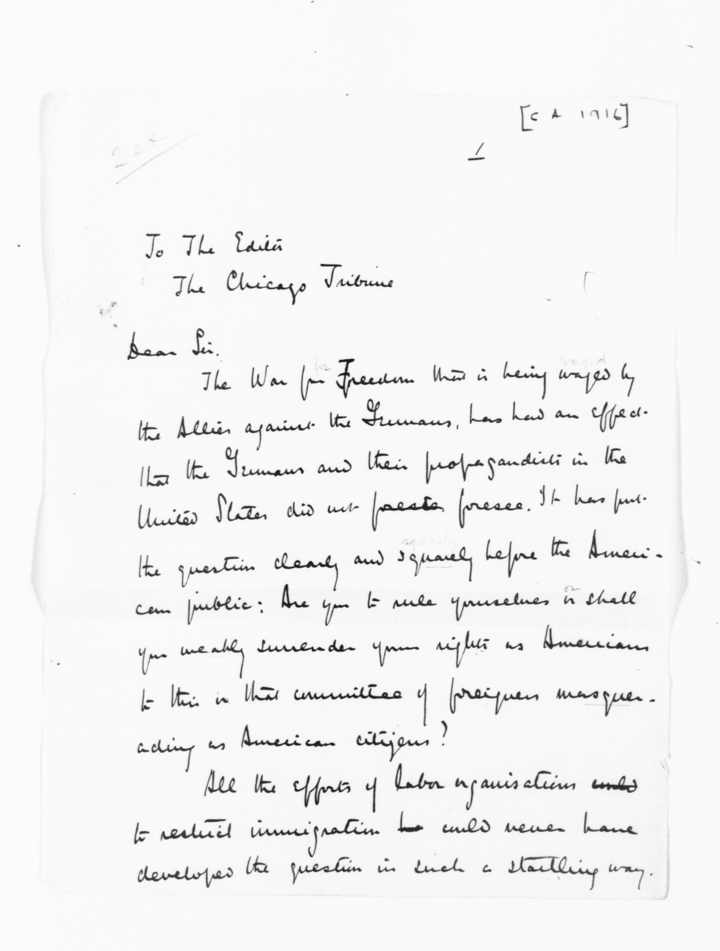 Scanned image of the current content page