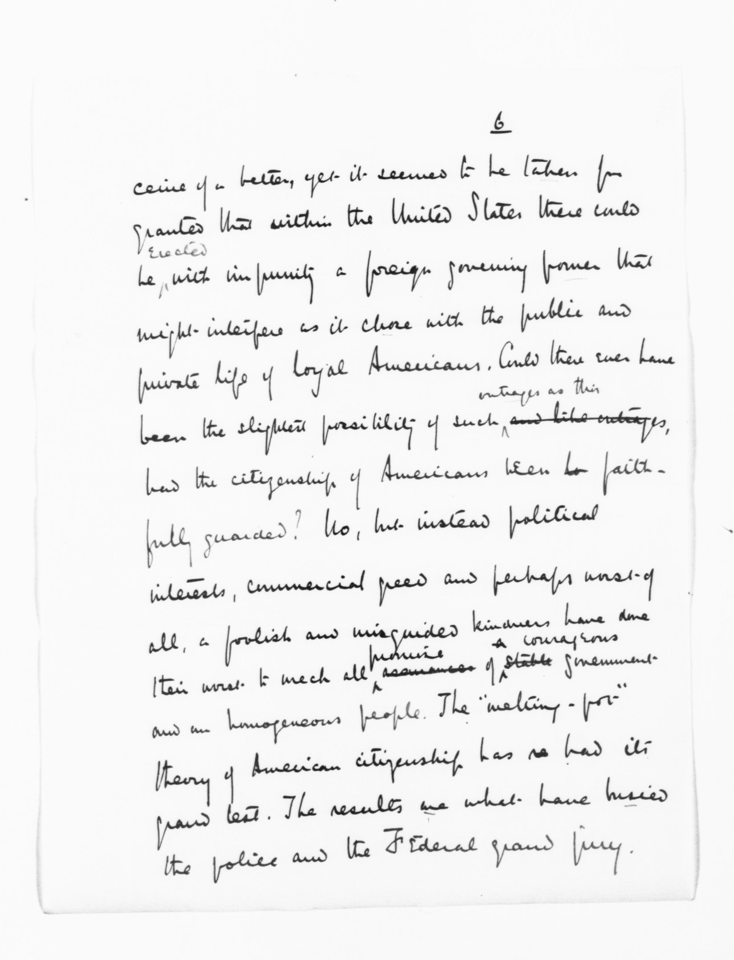 Scanned image of the current content page