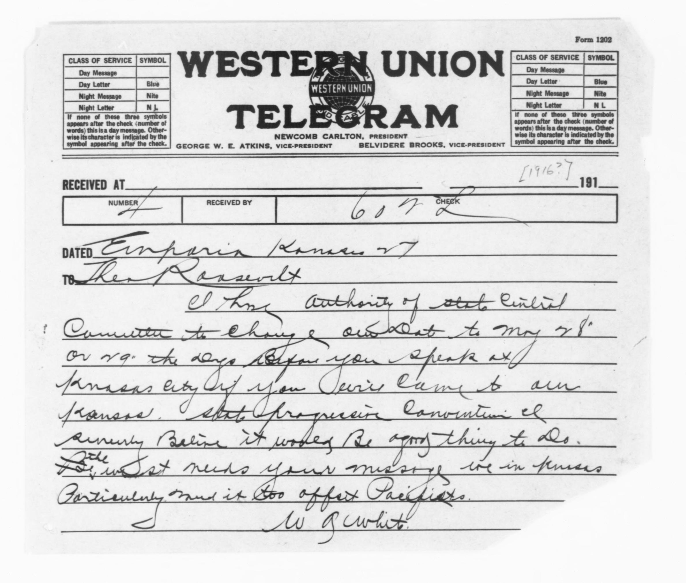 Scanned image of the current content page