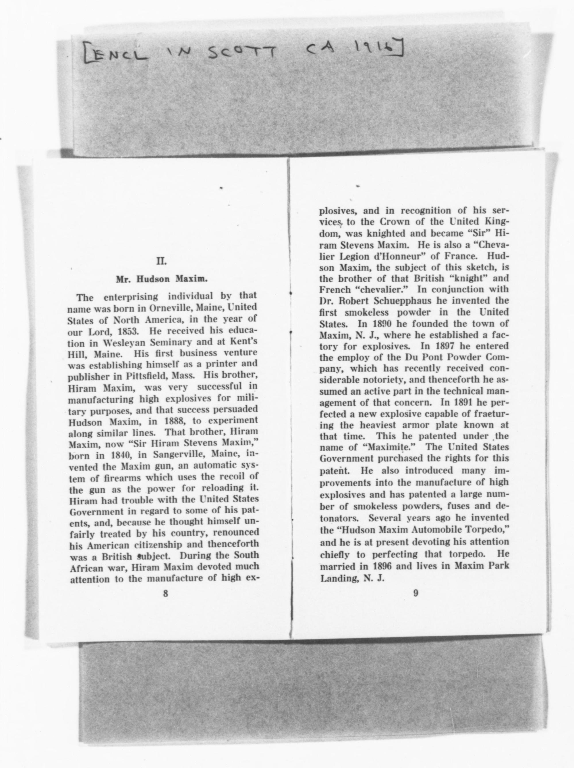 Scanned image of the current content page