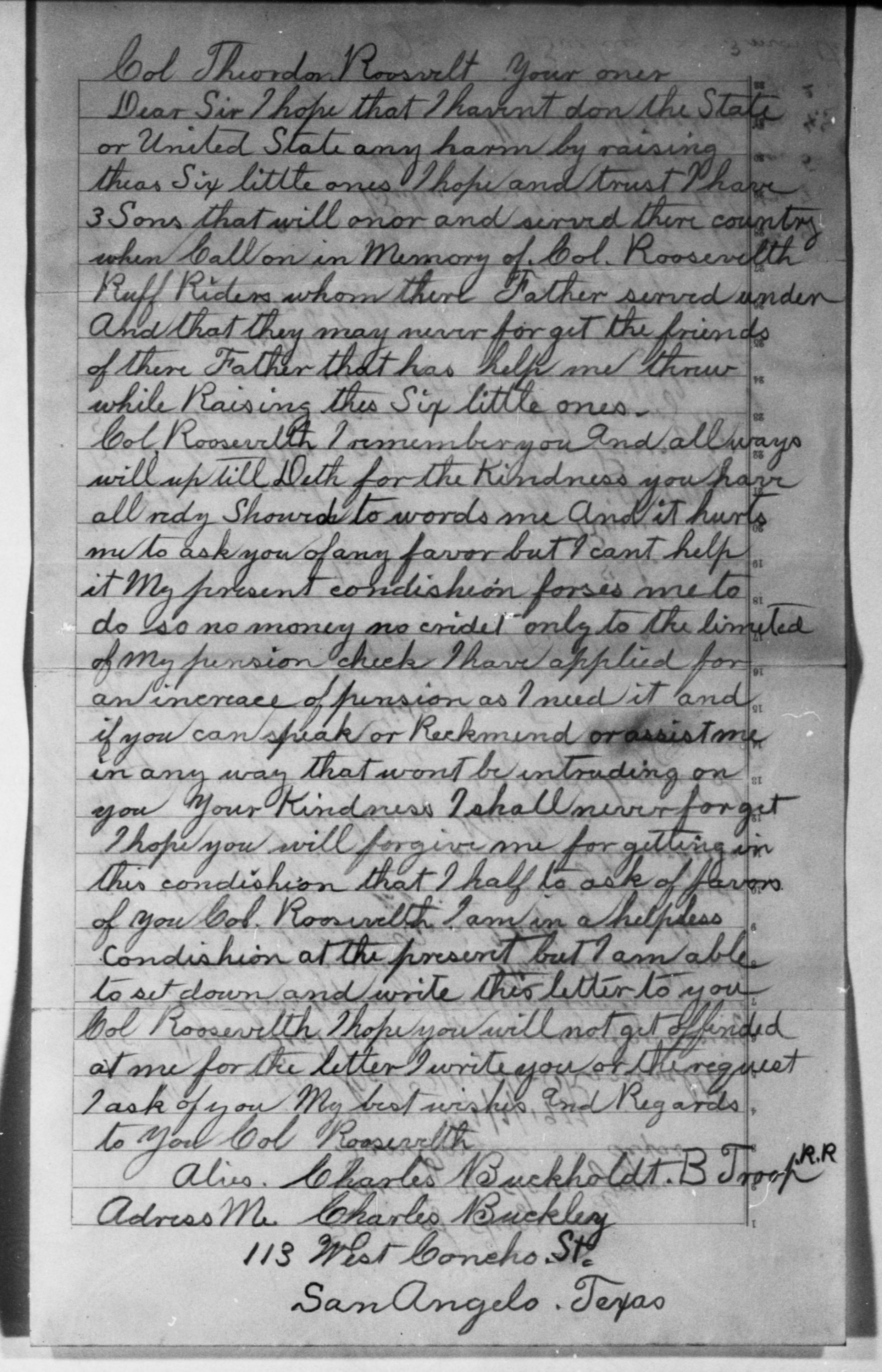 Scanned image of the current content page