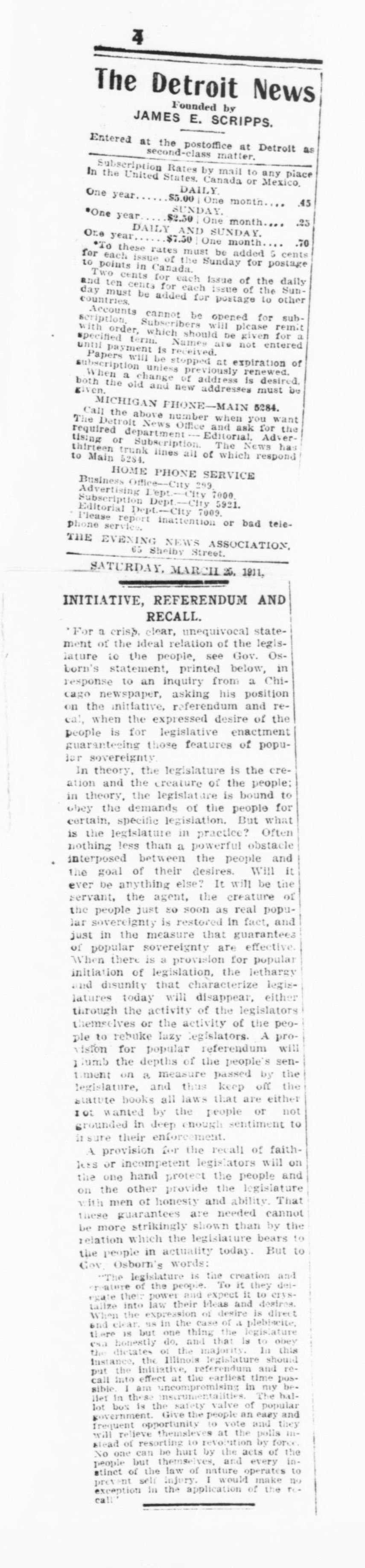 Scanned image of the current content page