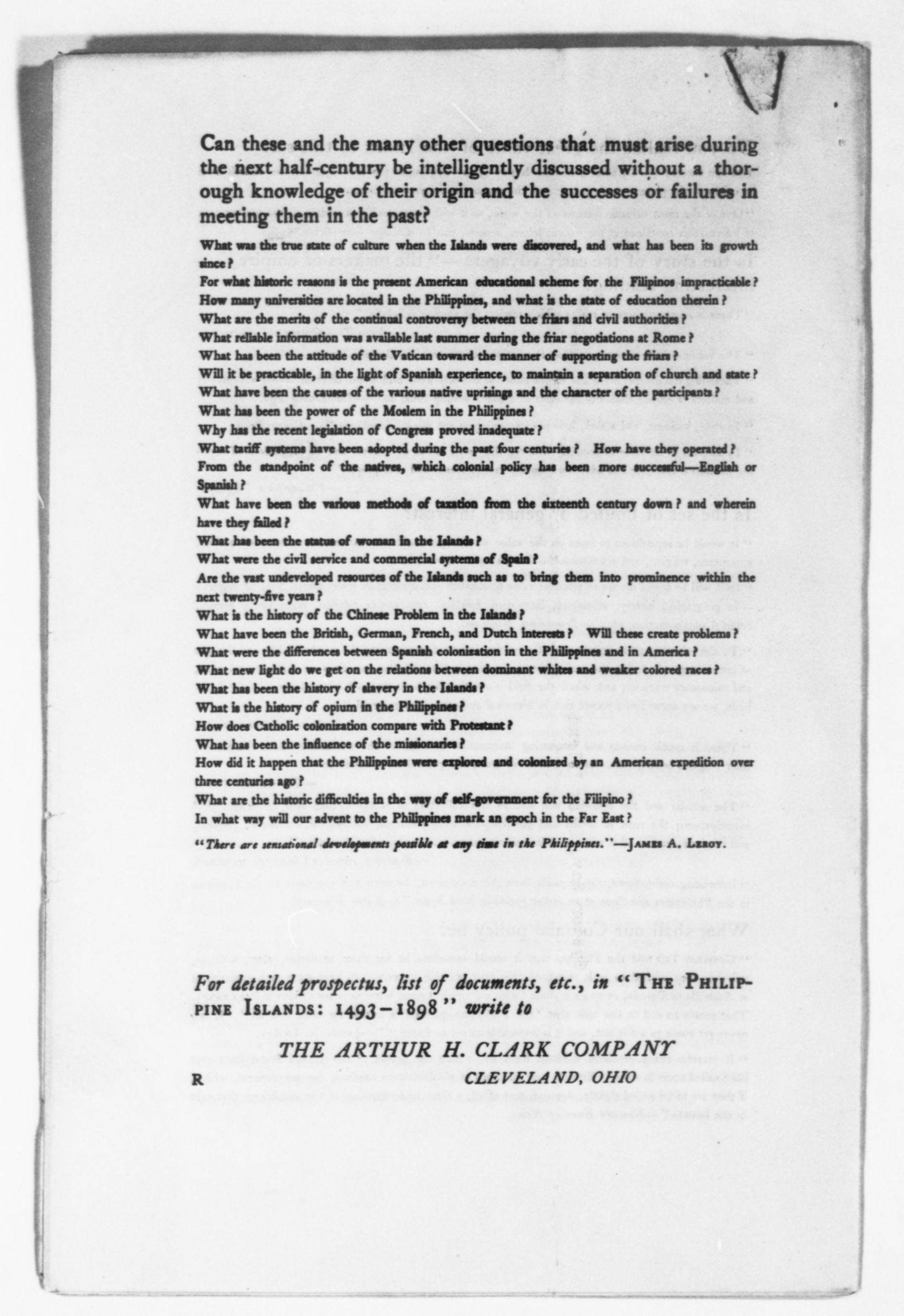 Scanned image of the current content page