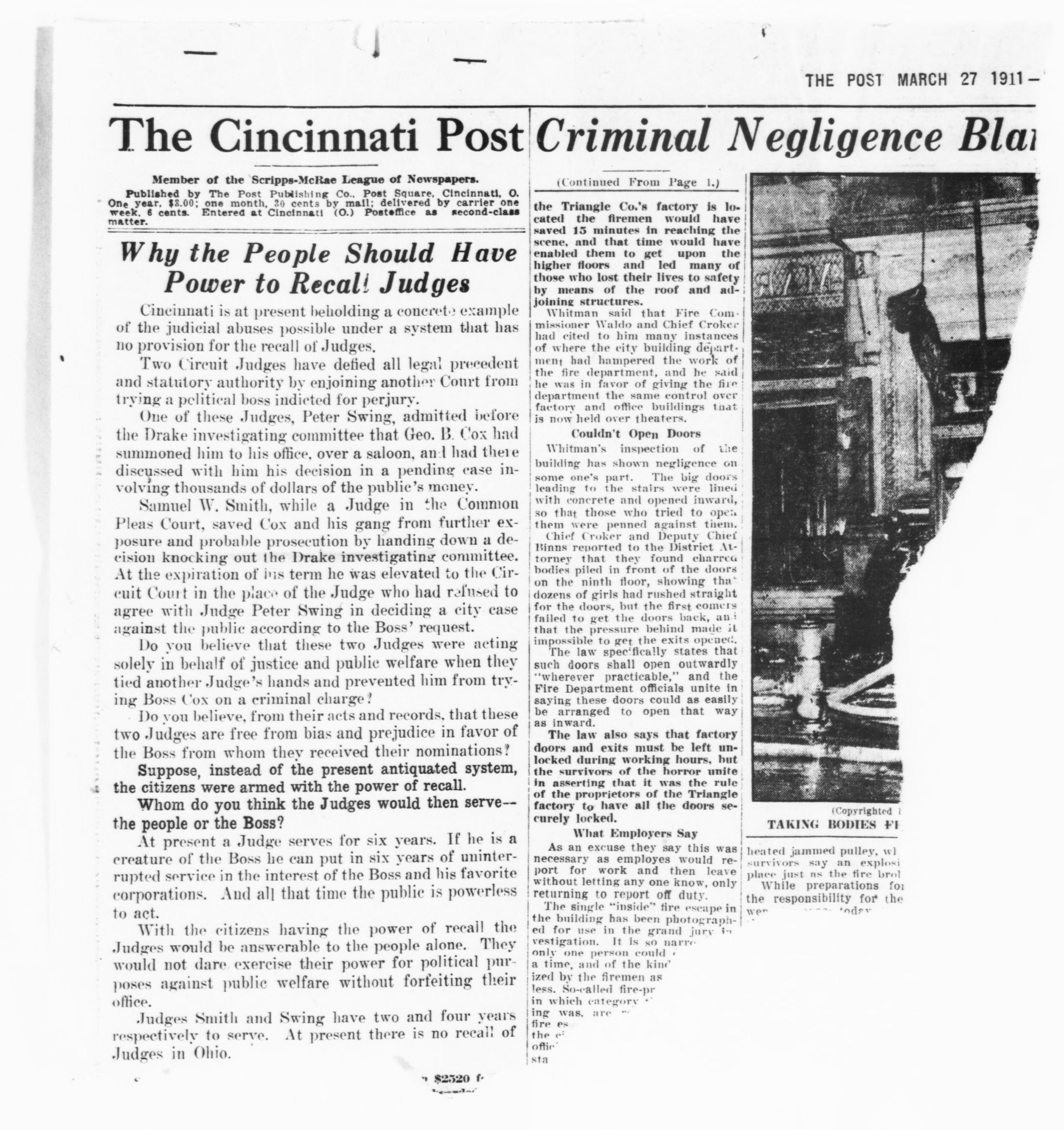 Scanned image of the current content page