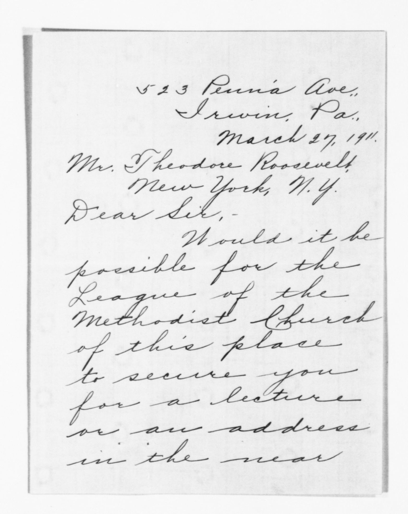 Scanned image of the current content page