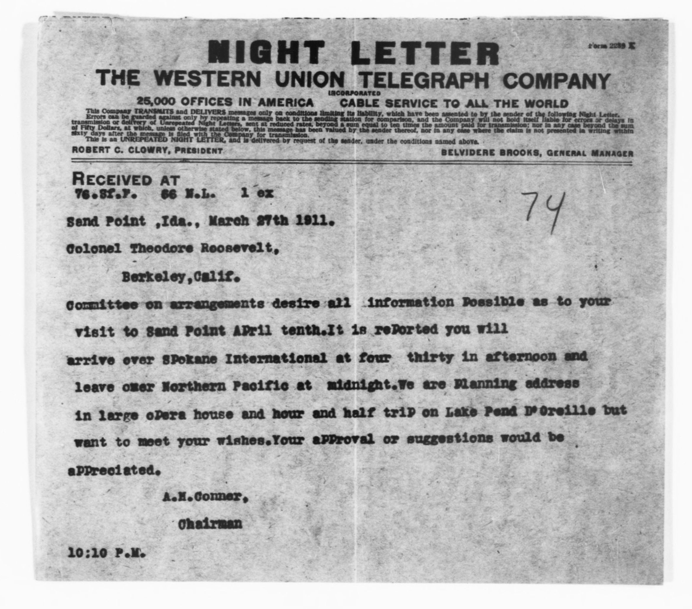 Scanned image of the current content page