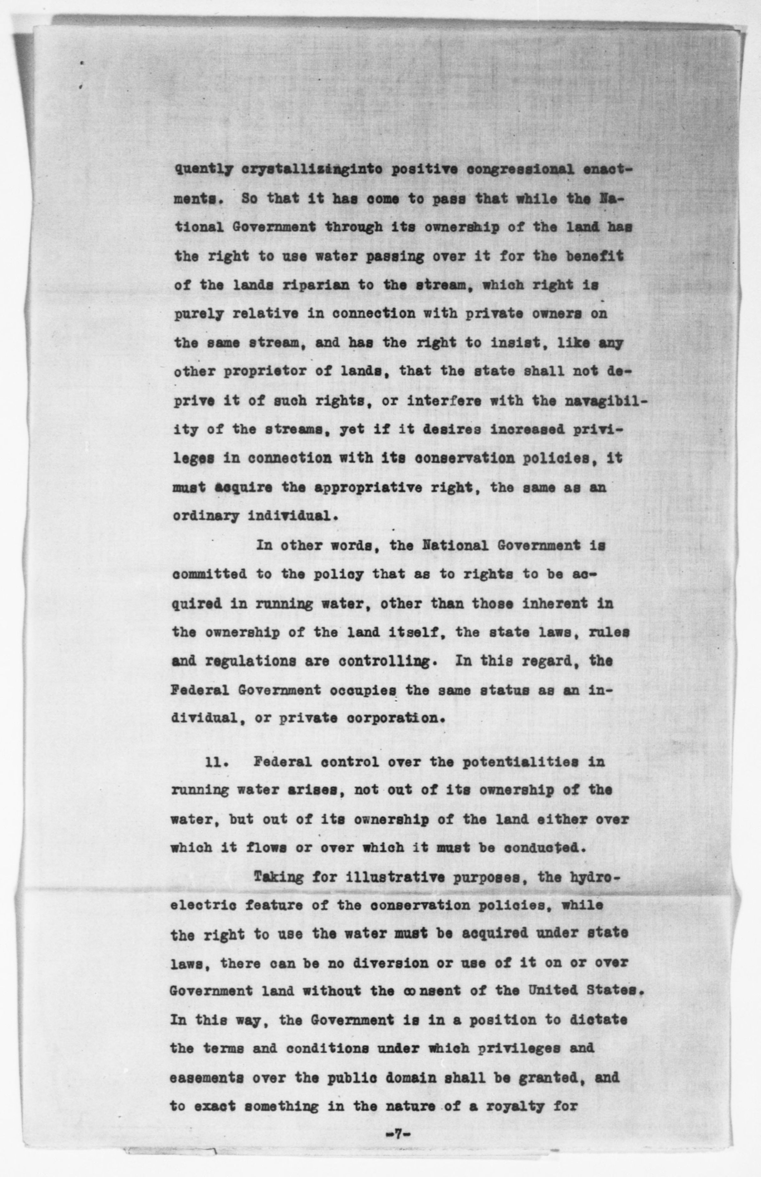 Scanned image of the current content page