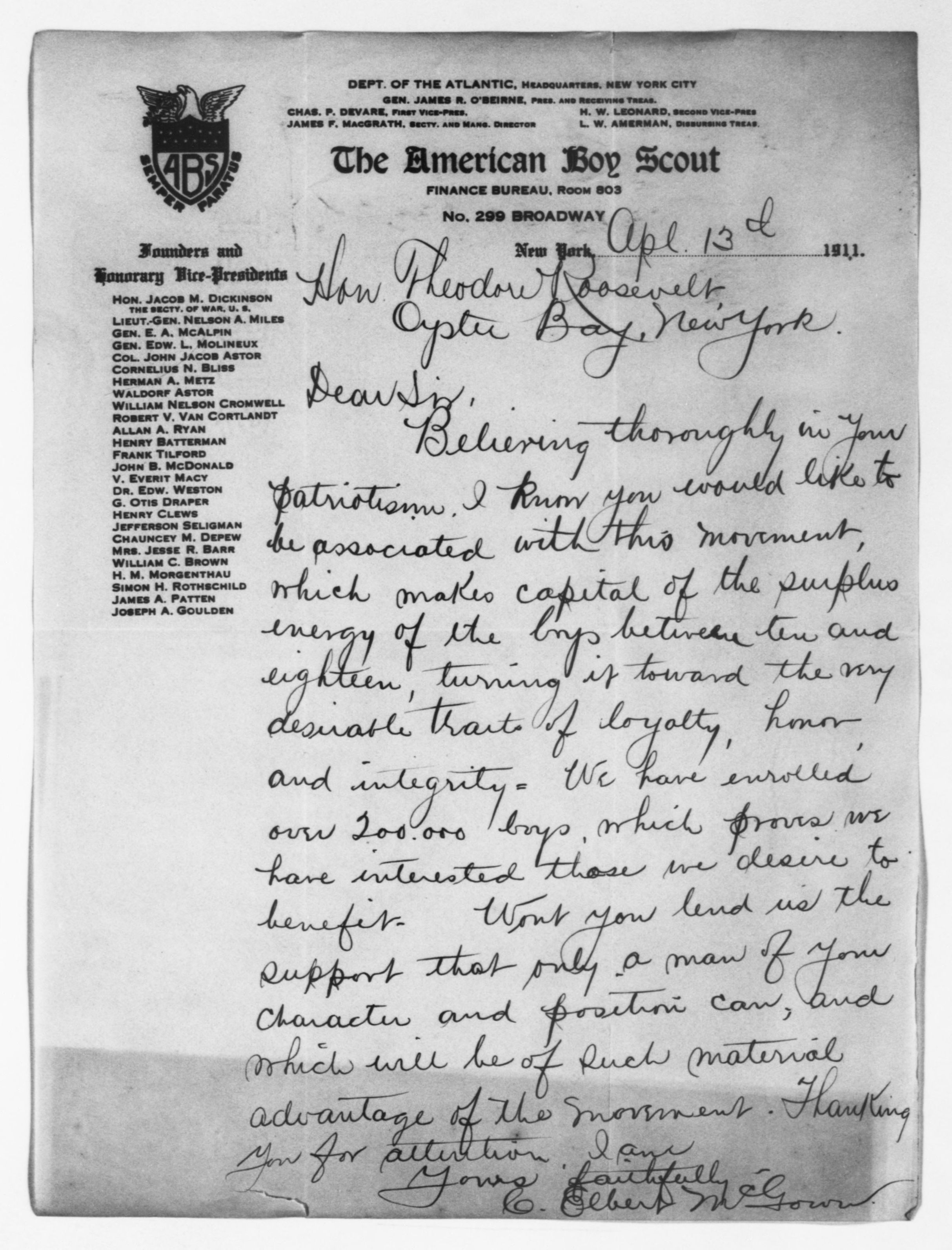 Scanned image of the current content page