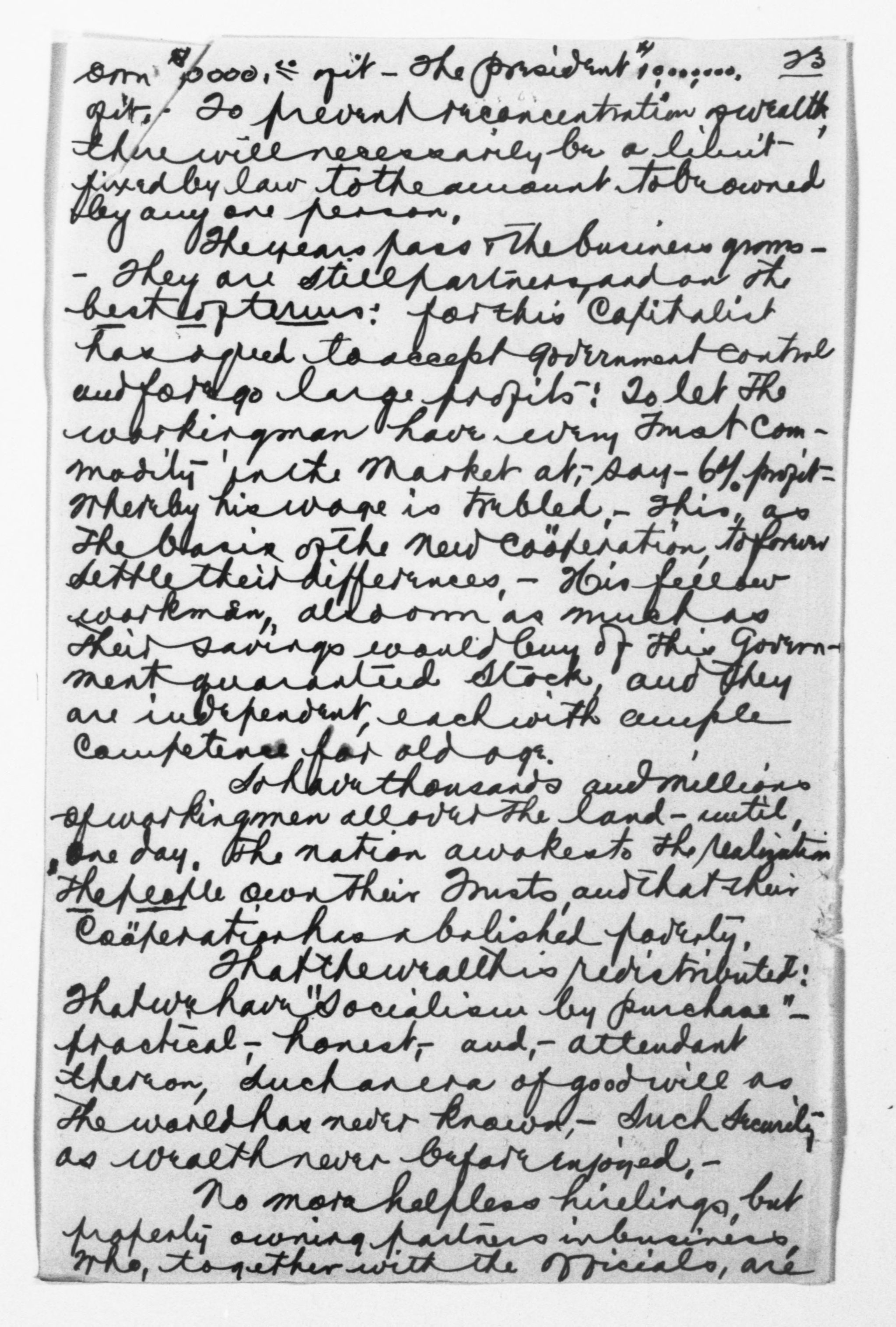 Scanned image of the current content page