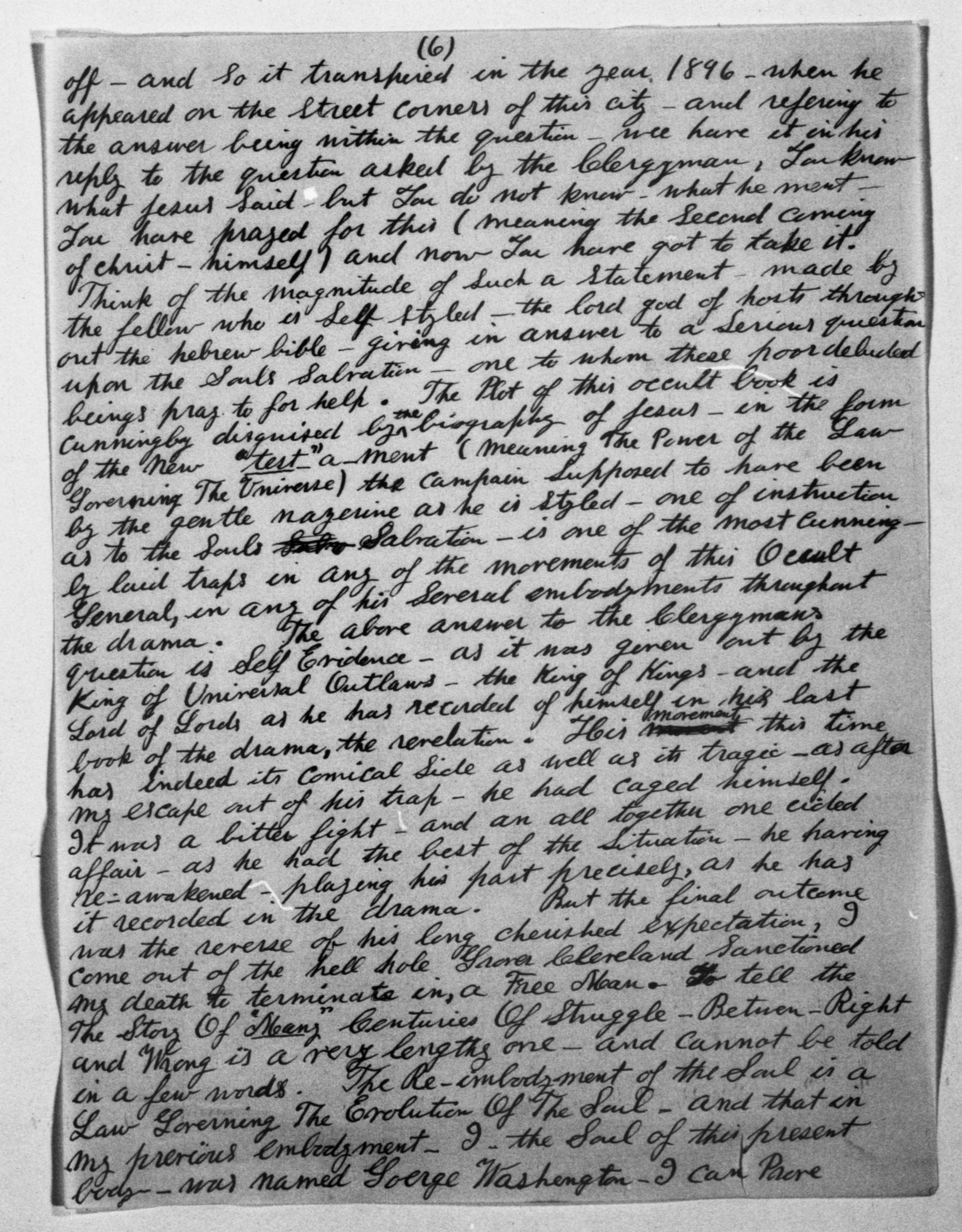 Scanned image of the current content page