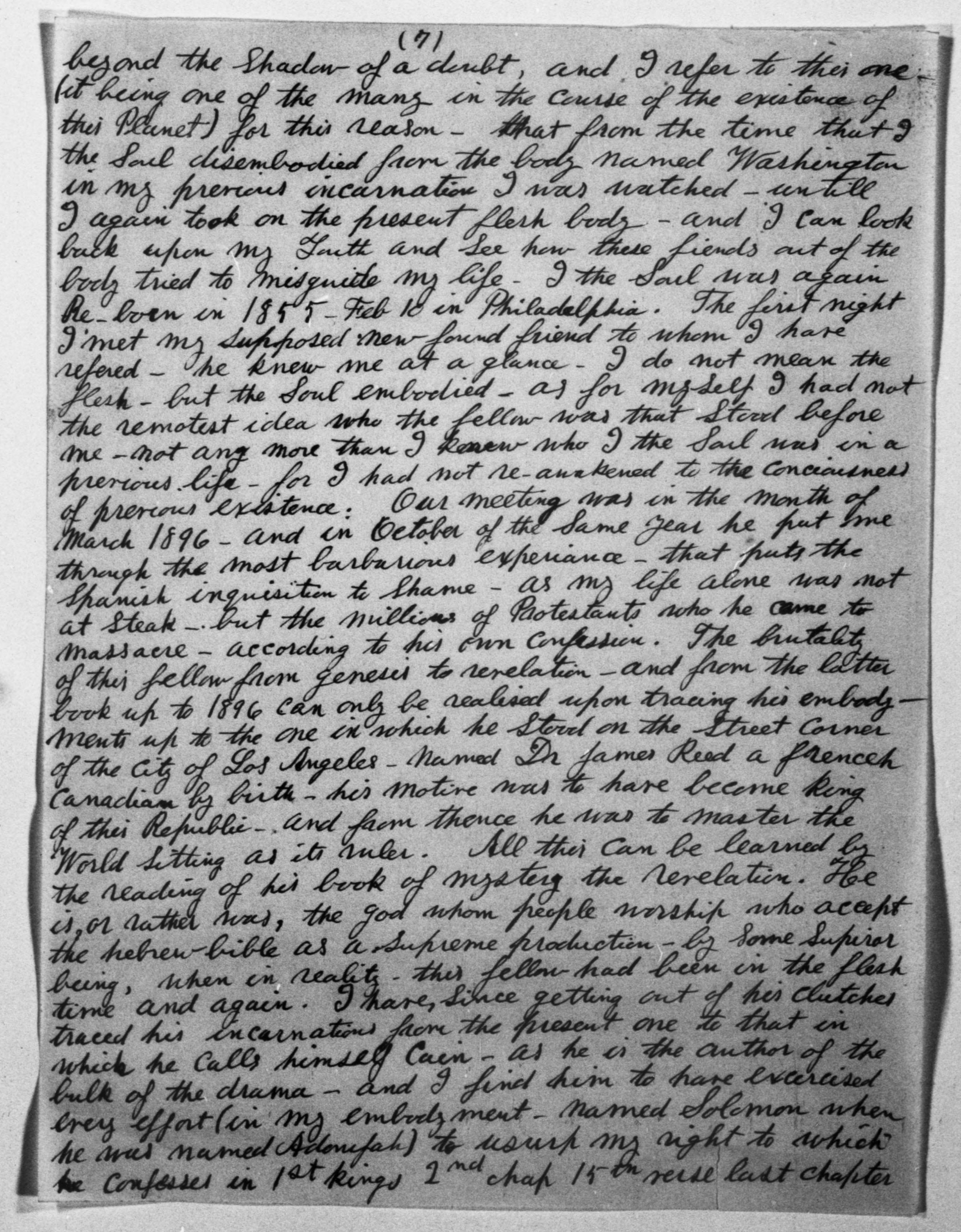 Scanned image of the current content page