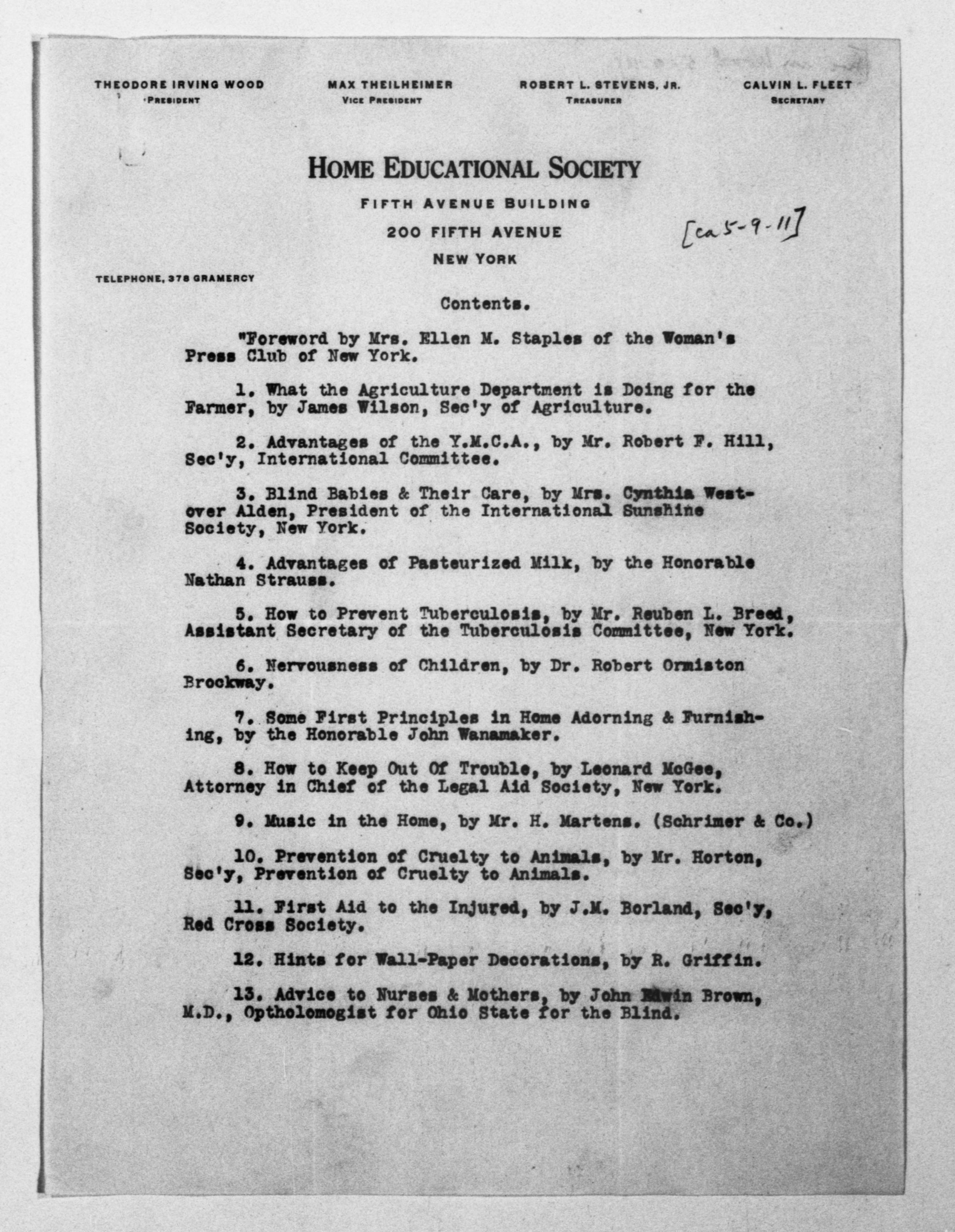 Scanned image of the current content page