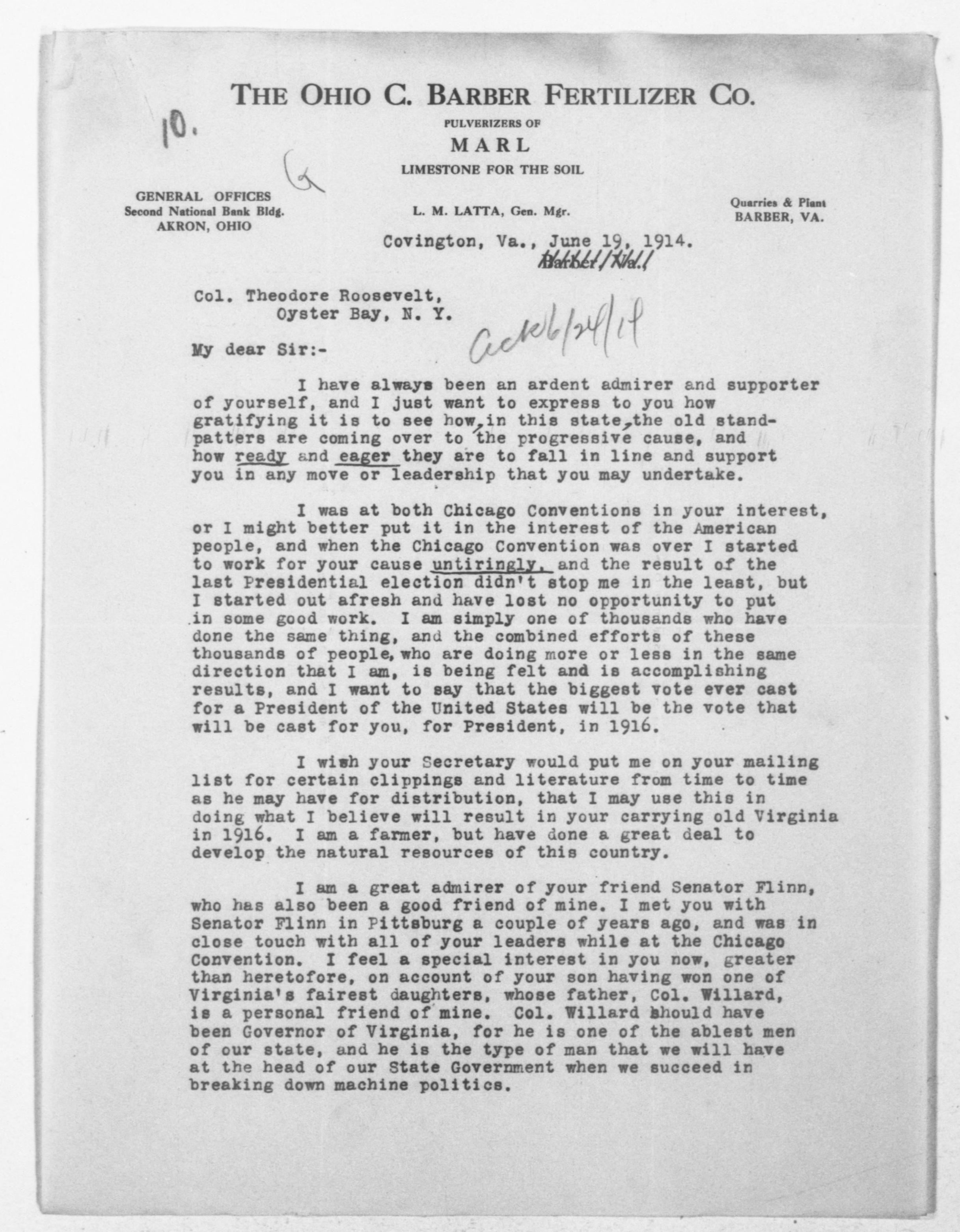 Scanned image of the current content page