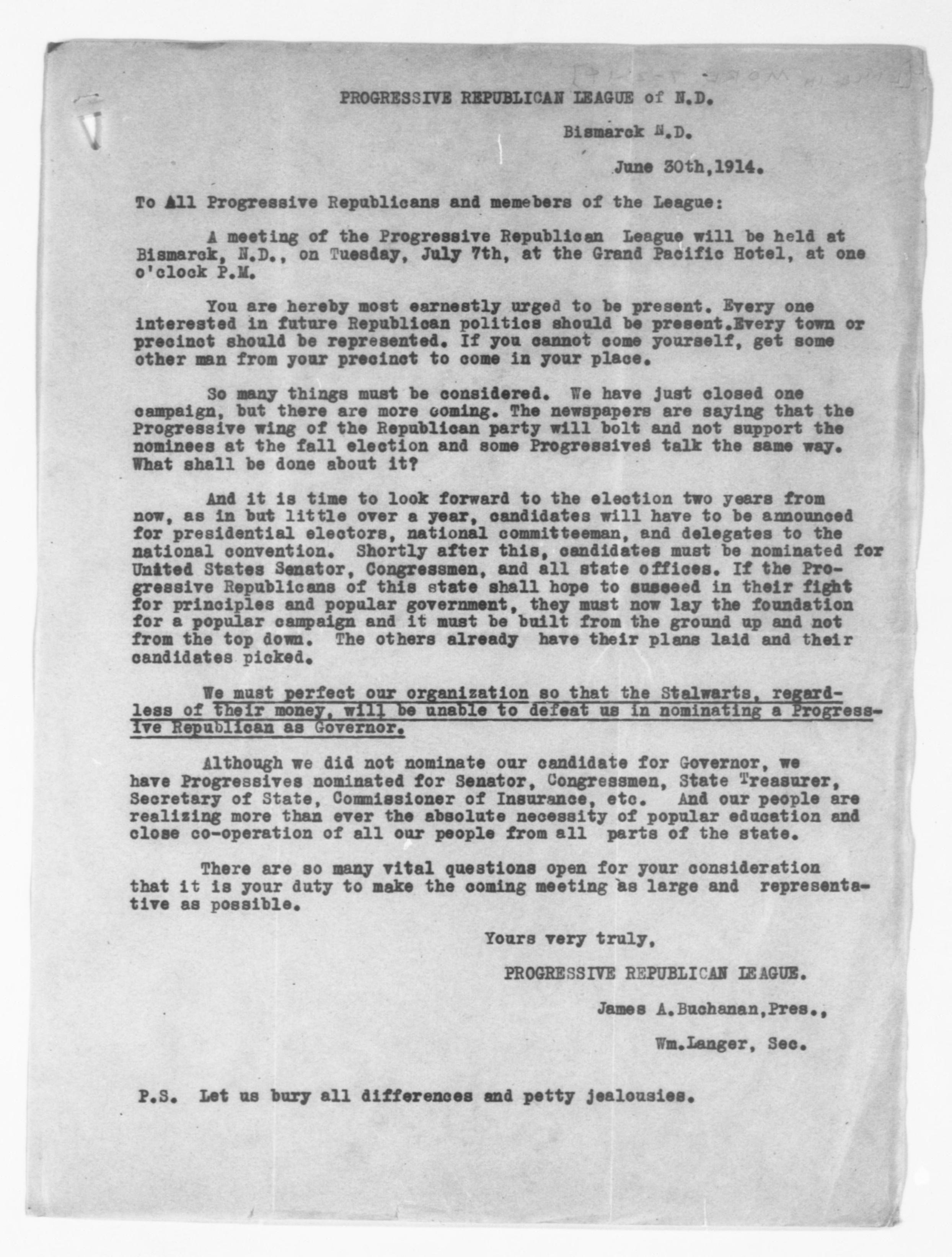 Scanned image of the current content page