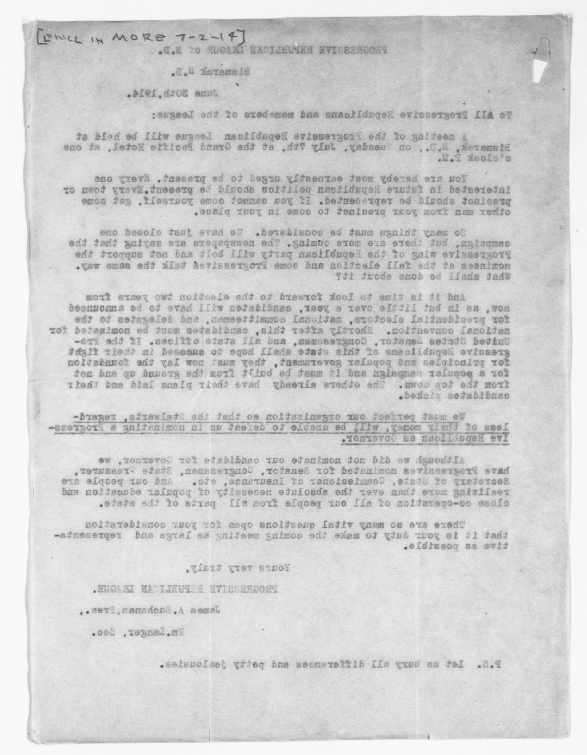 Scanned image of the current content page