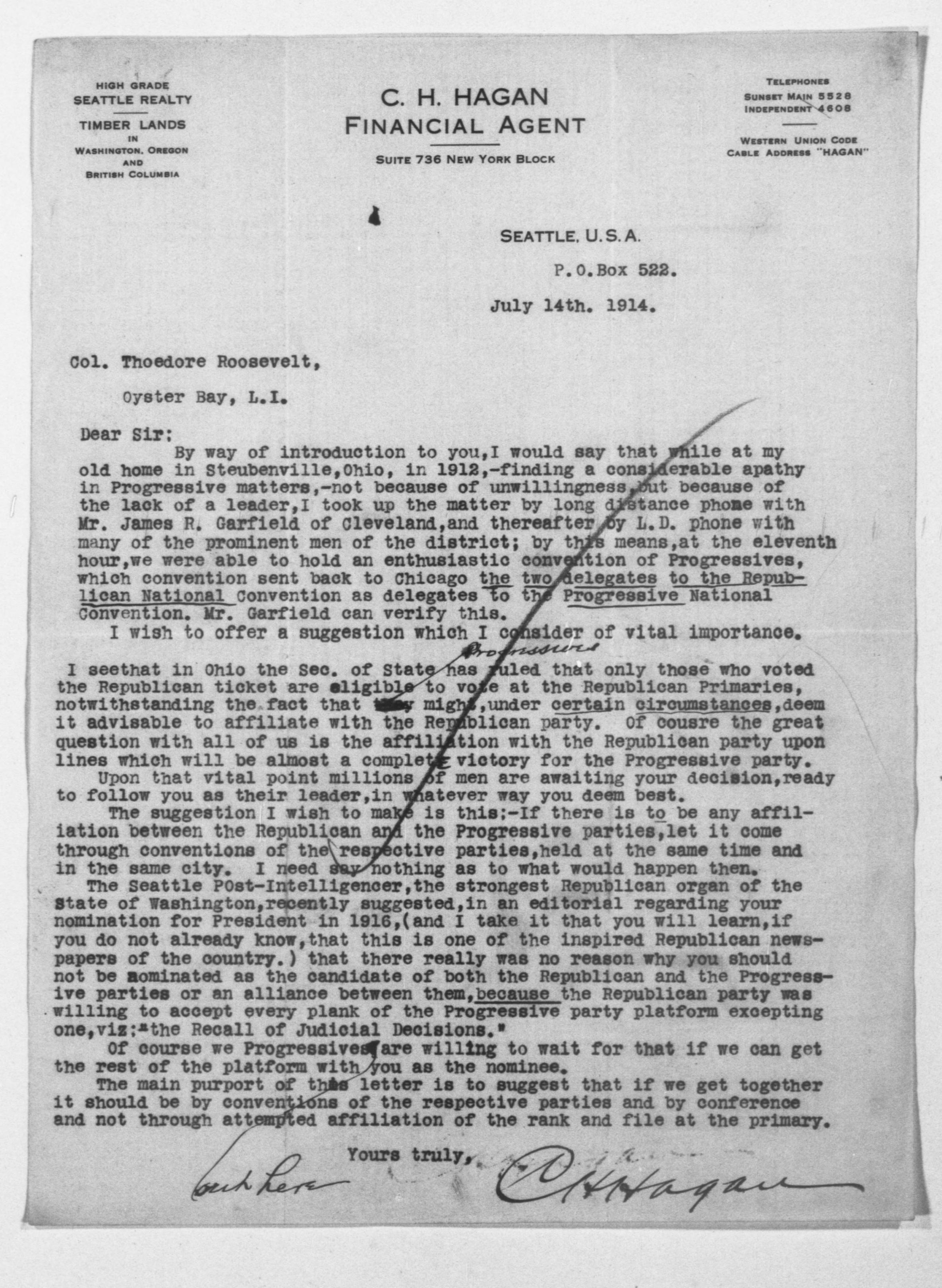 Scanned image of the current content page