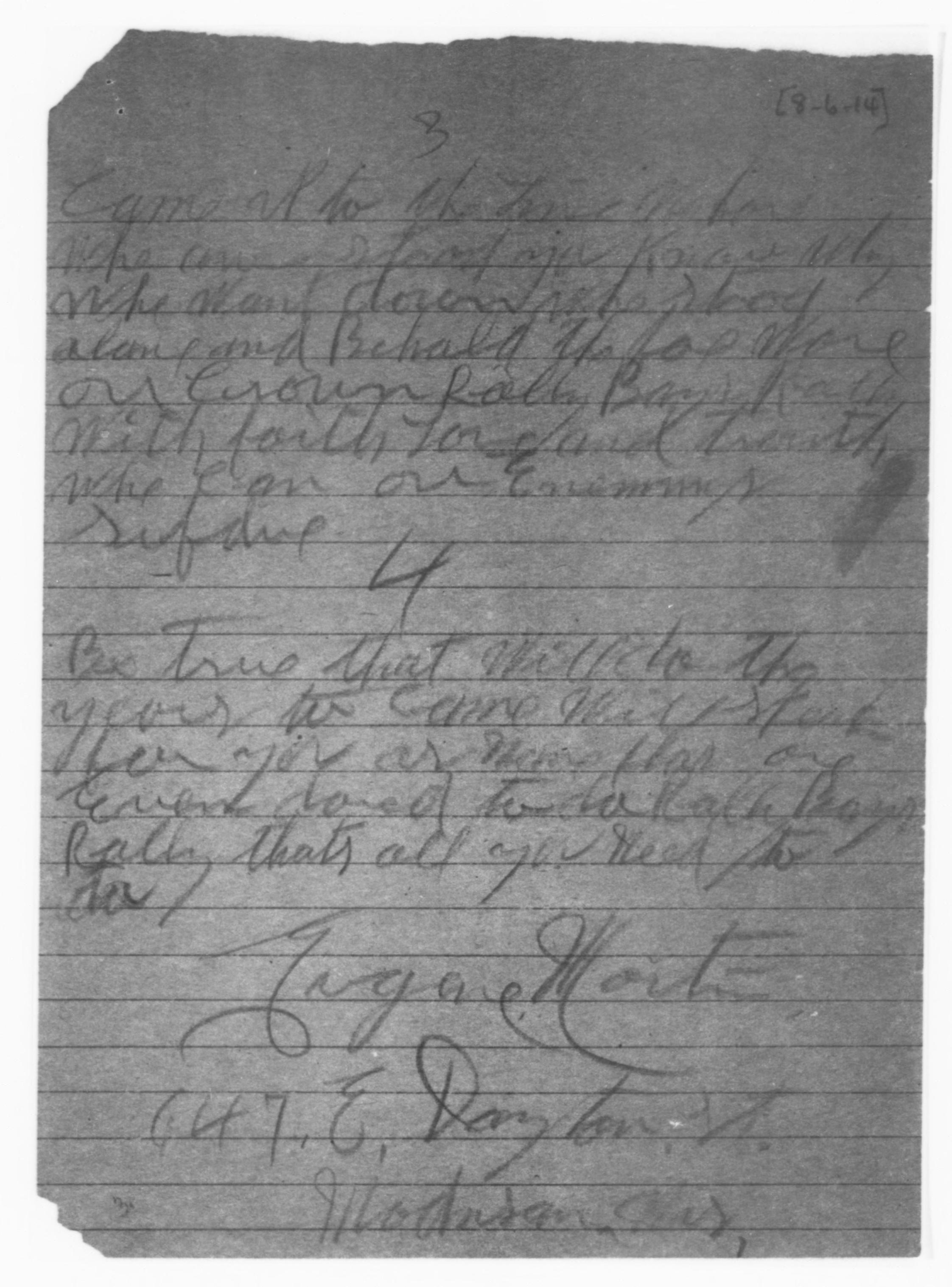 Scanned image of the current content page