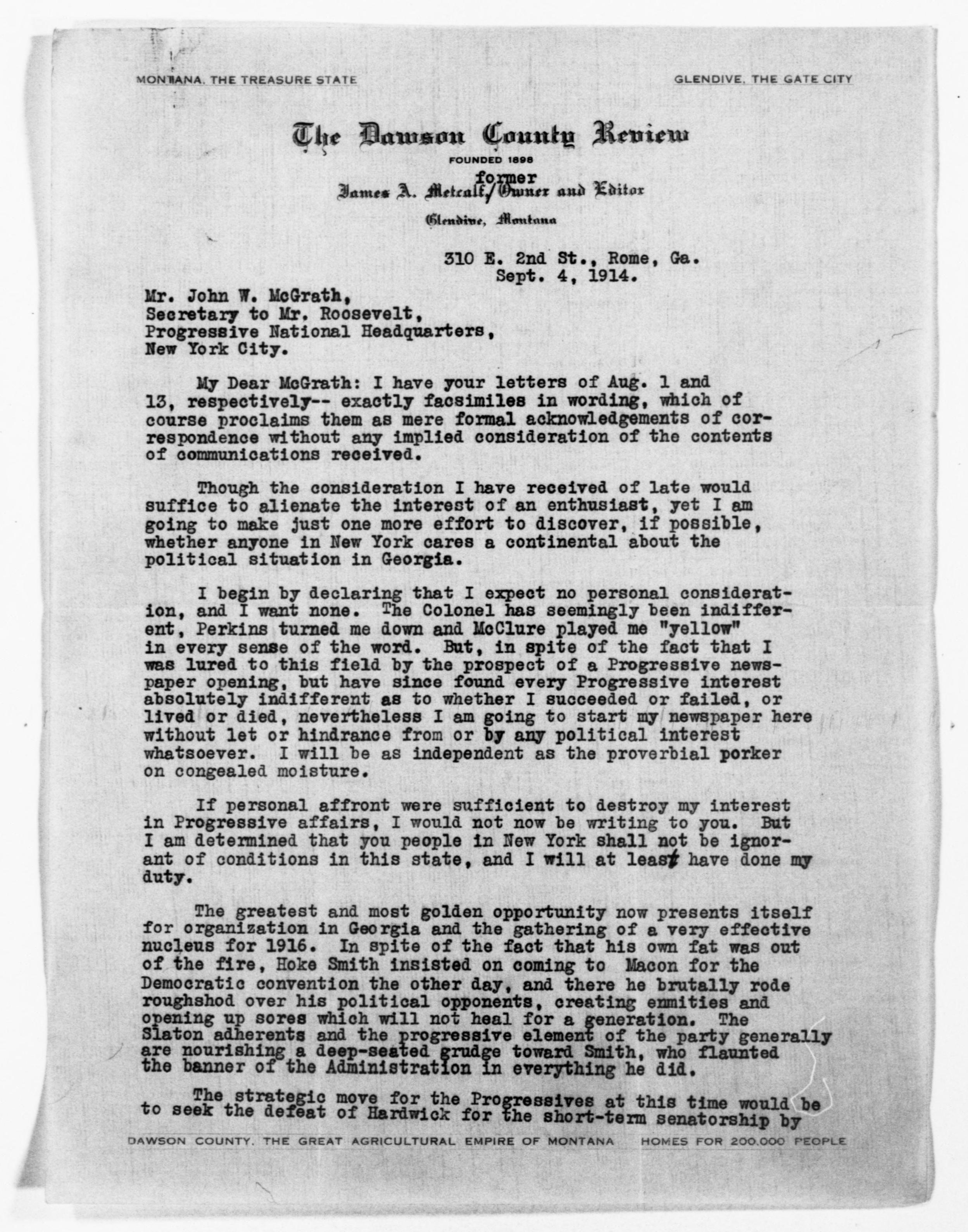 Scanned image of the current content page