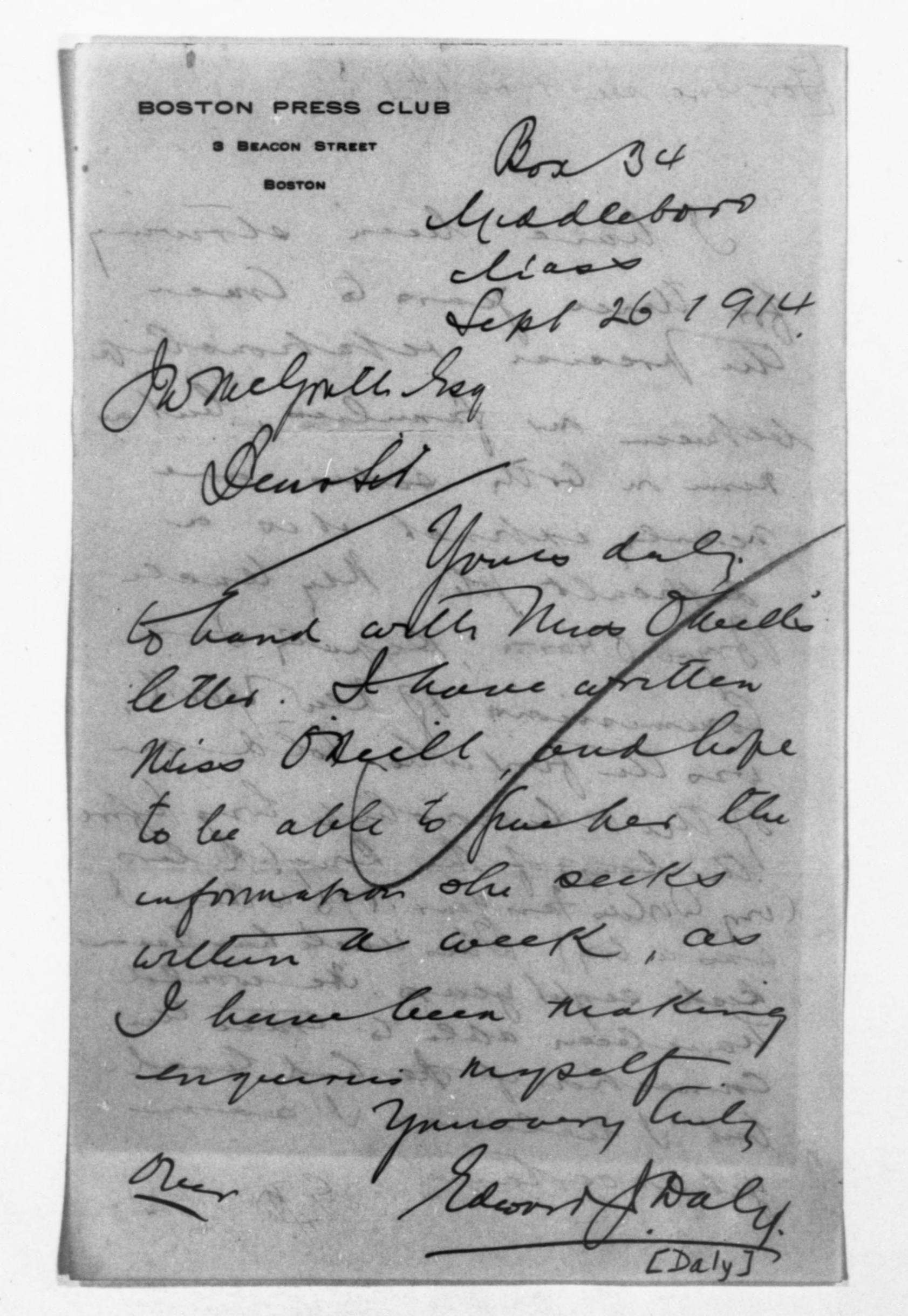 Scanned image of the current content page