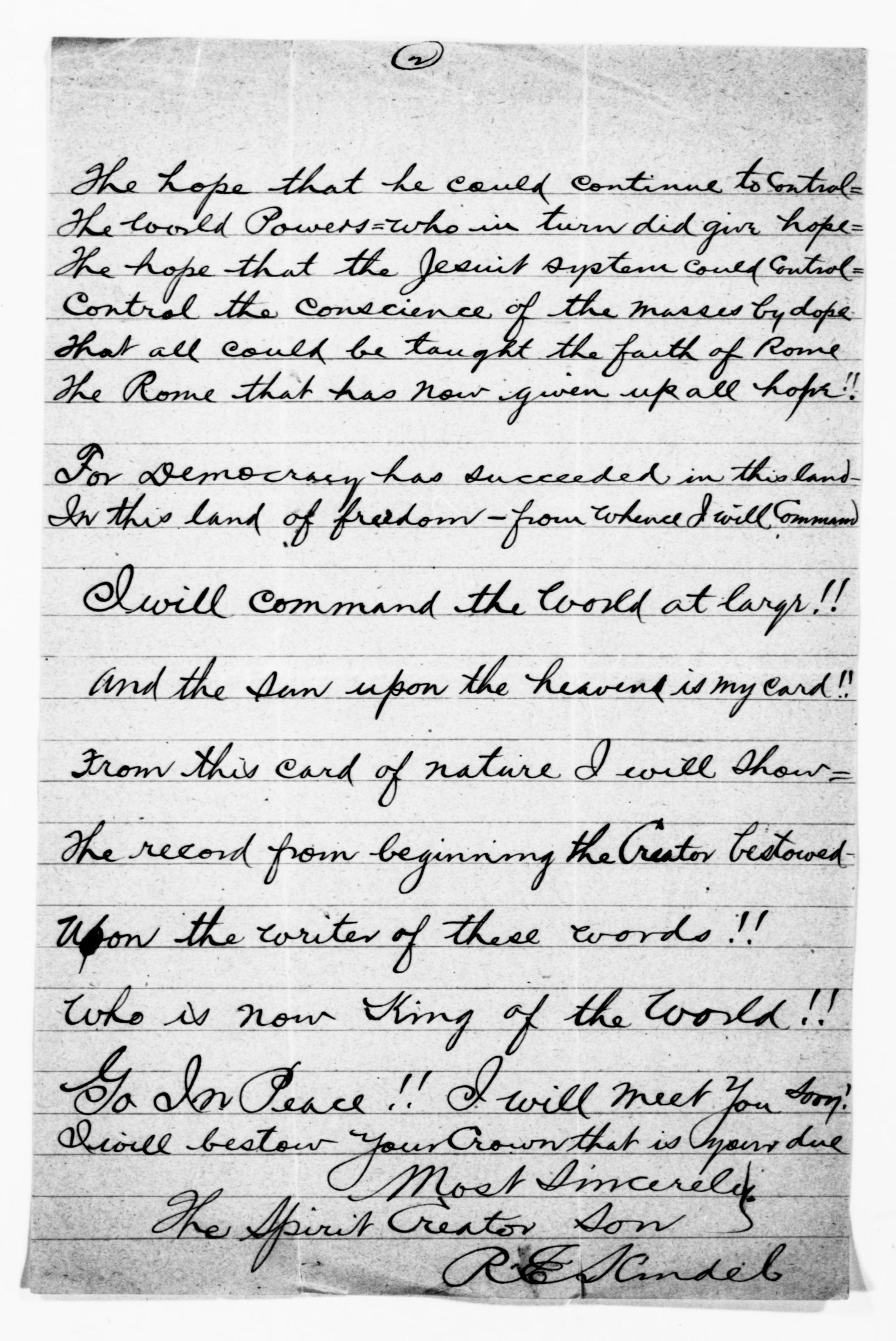 Scanned image of the current content page