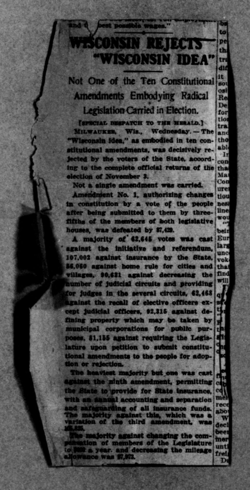 Scanned image of the current content page