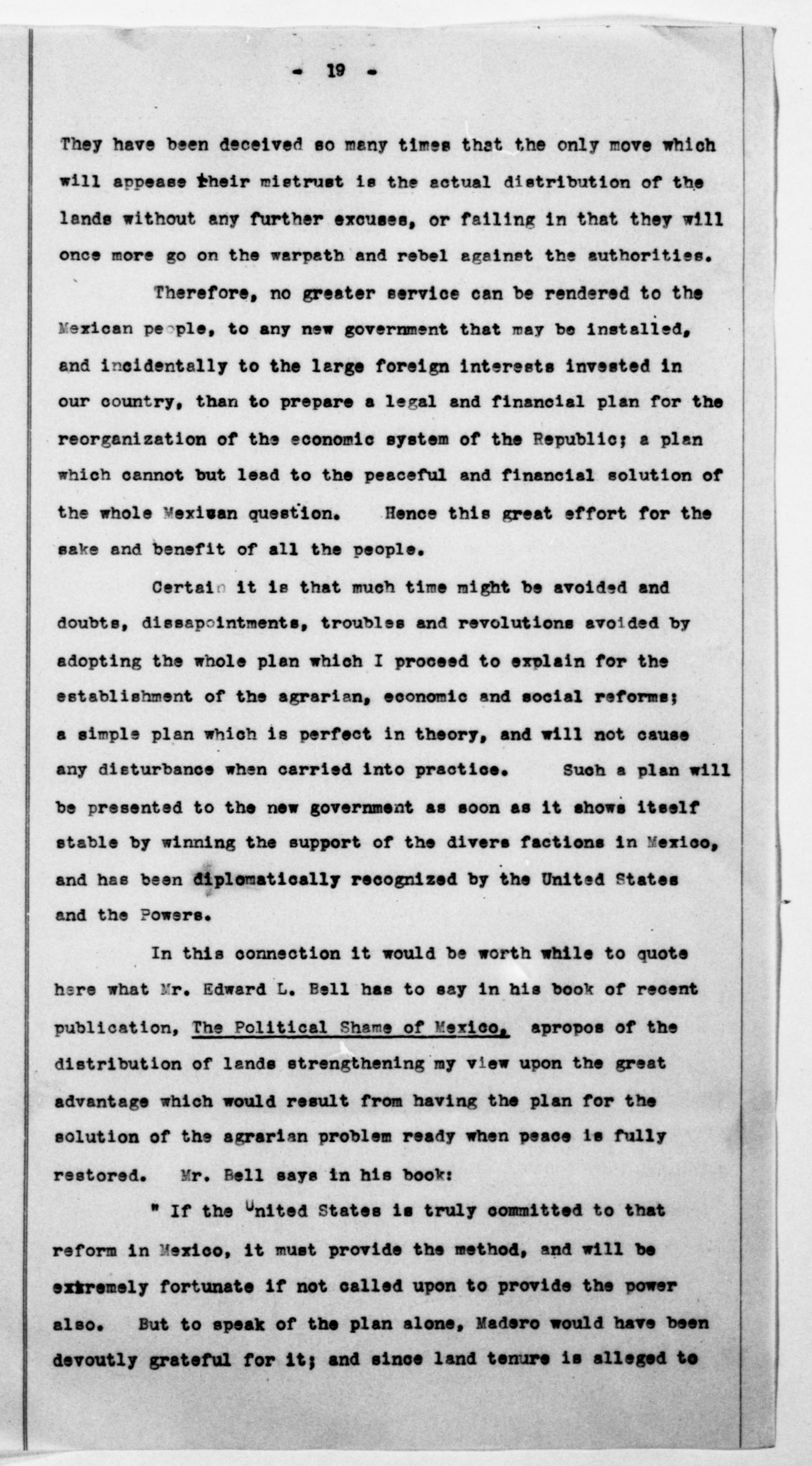 Scanned image of the current content page