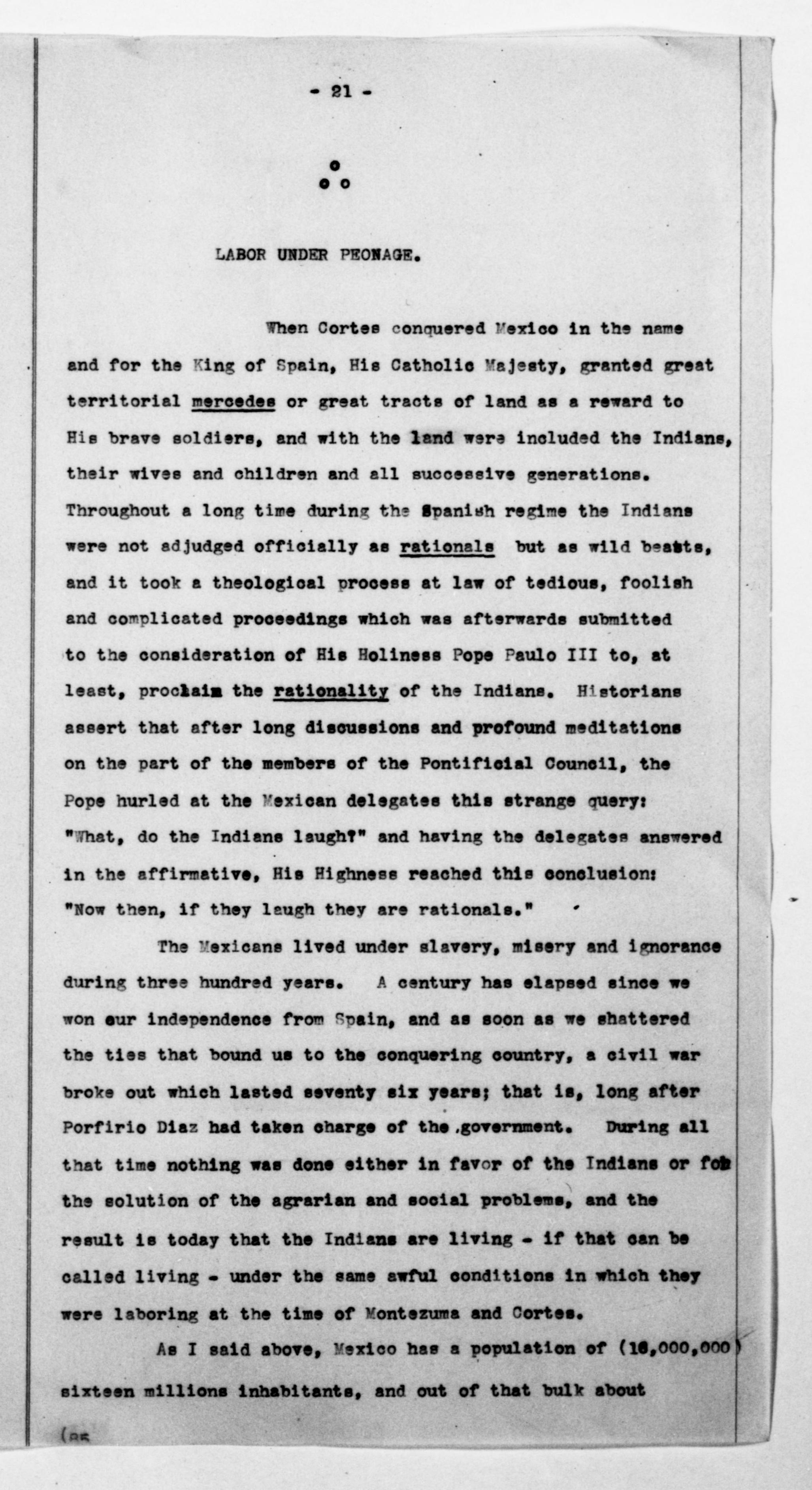 Scanned image of the current content page